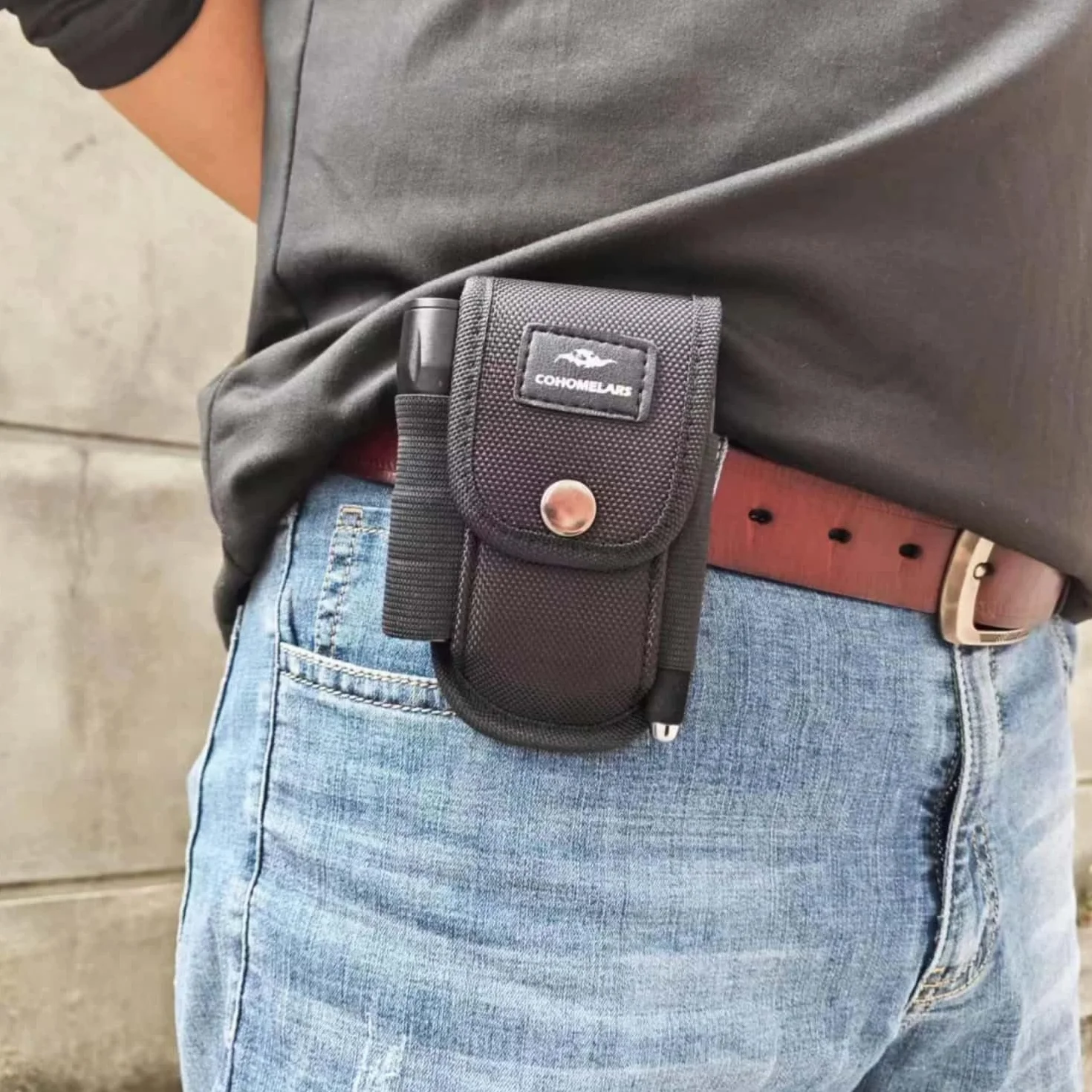 Funda de herramientas multiherramienta que se adapta a multiherramientas de hasta 4 pulgadas, funda de herramientas para Leatherman, Gerber, funda de herramientas para cinturón horizontal y