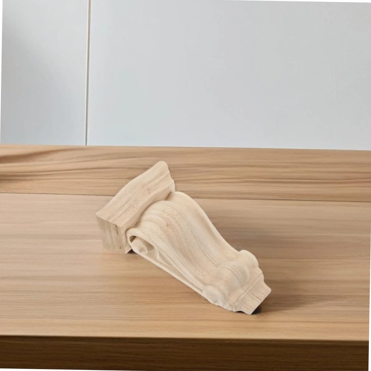 Ménsulas de Madera Tallada Estilo Europeo Detalles Hechos a Mano, Diseño Elegante y Fácil Instalación para Chimeneas y Muebles, Pack de 2 Unidades