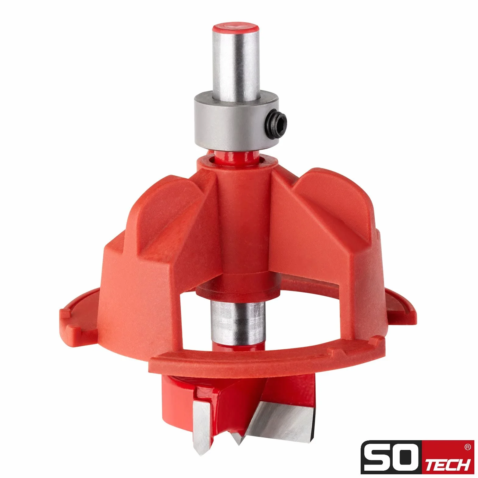 SOTECH Plantilla para taladrar BSK-35-T45/52 para montaje de bisagras de cazoleta incl. broca Forstner Ø 35 mm bisagras de cazoleta Distancia entre agujeros de 45 y 52 mm