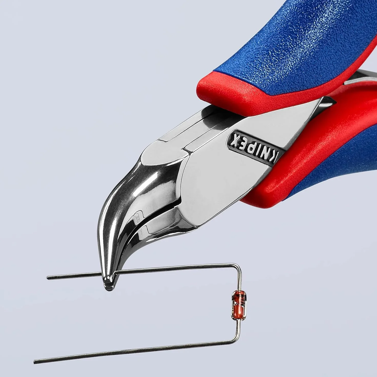 KNIPEX Alicate de montaje para electrónica con articulación machihembrada con mangos multicomponente 115 mm, 35 42 115