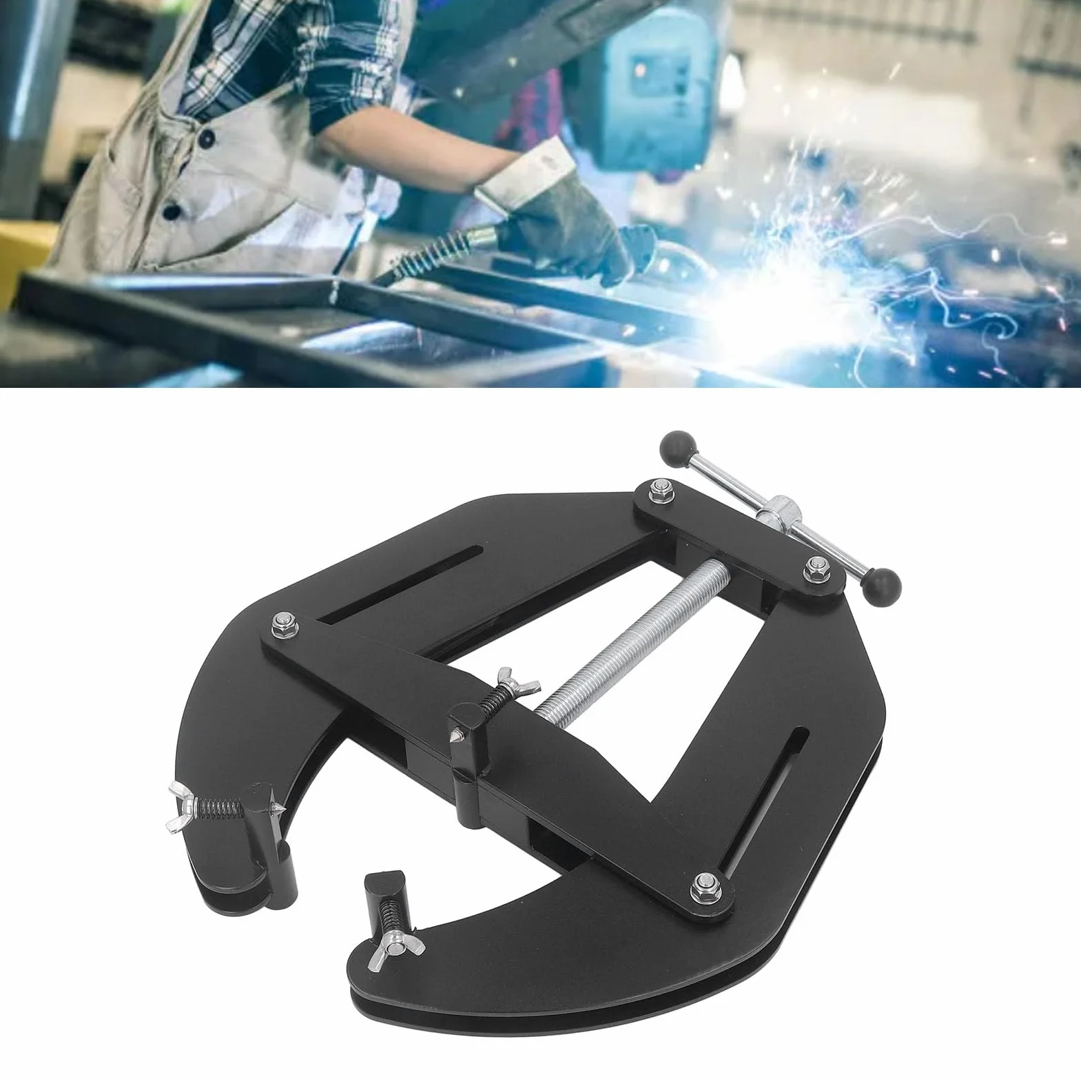 Abrazadera de Alineación de Tuberías, Herramienta de Alineación de Tuberías de Alta Resistencia con Tornillos de Acción Rápida para Soldadura, para Herramienta de Instalación