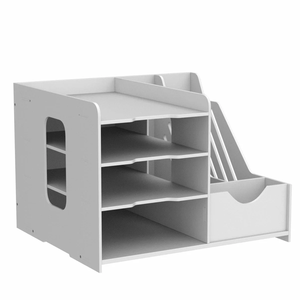 PUNCIA Archivador de Documentos A4 PVC Bandeja de Papel Escritorio Organizador de Archivos Almacenamiento Oficina