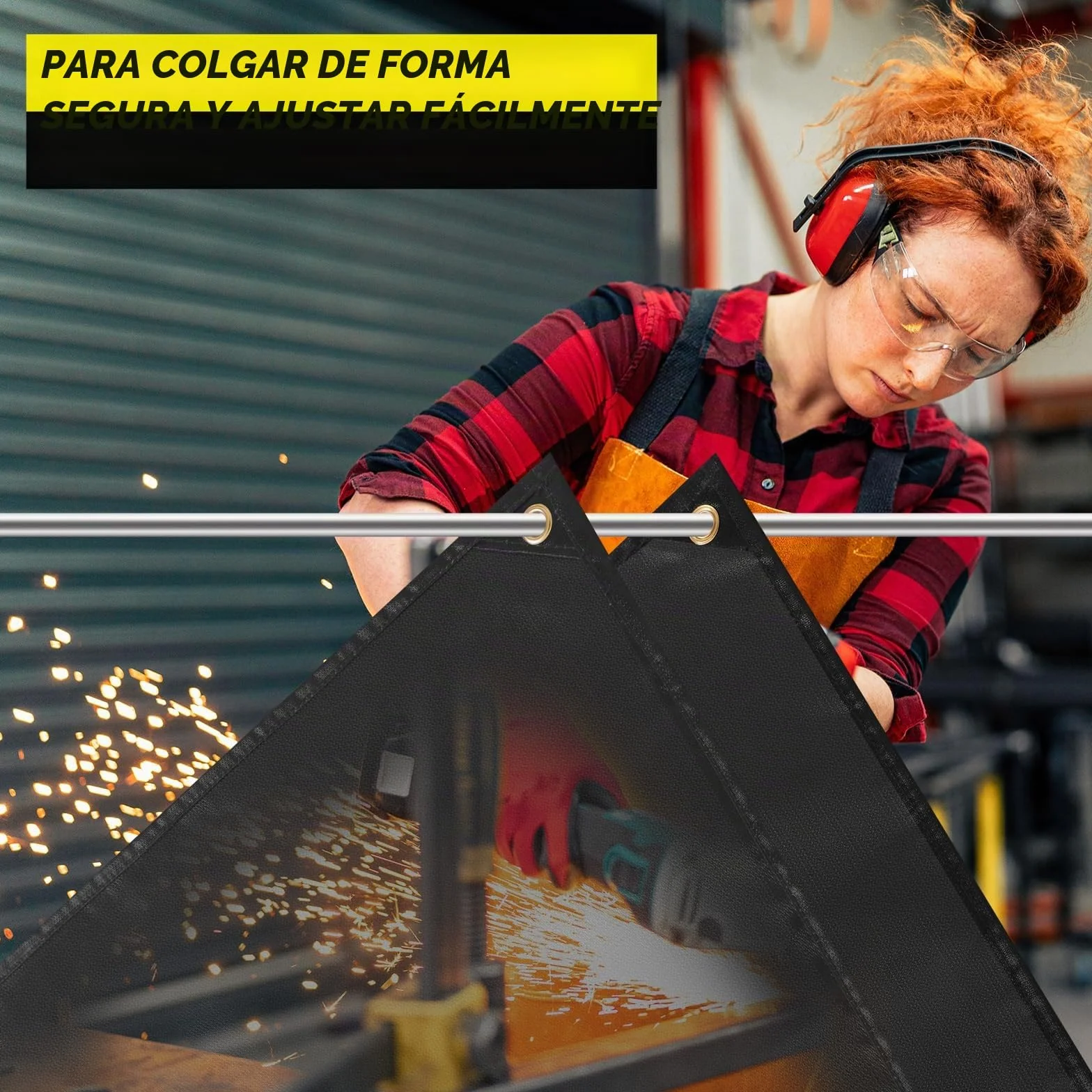 Manta de soldadura ignífuga 120x180 cm, manta ignífuga de fibra de vidrio recubierta de silicona, diseñada para uso doméstico y exterior, para soldadura profesional y resistente