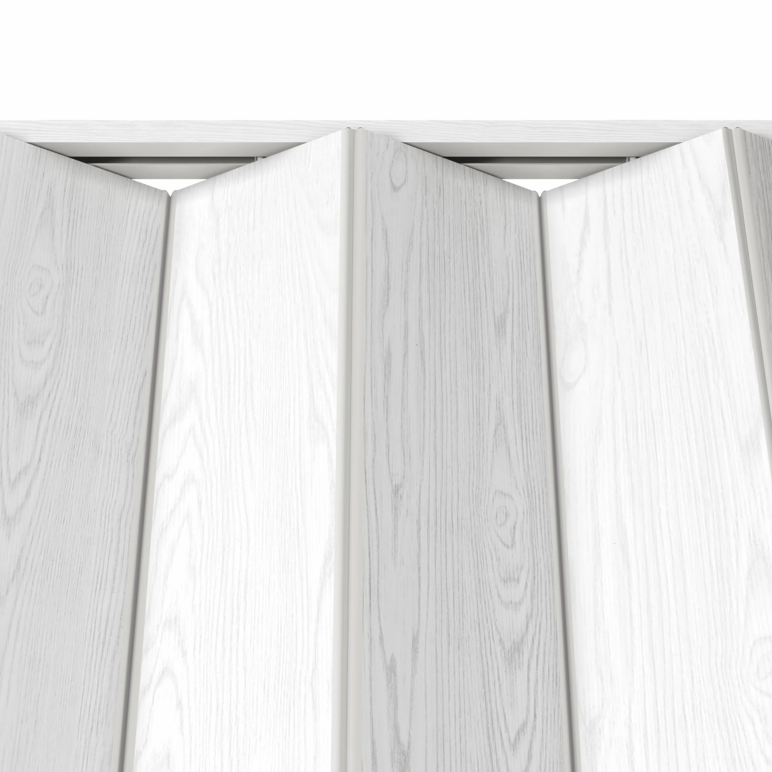 Loft Series - Puertas de acordeón plegables de doble pared de alta calidad, 48 pulgadas de ancho, color blanco