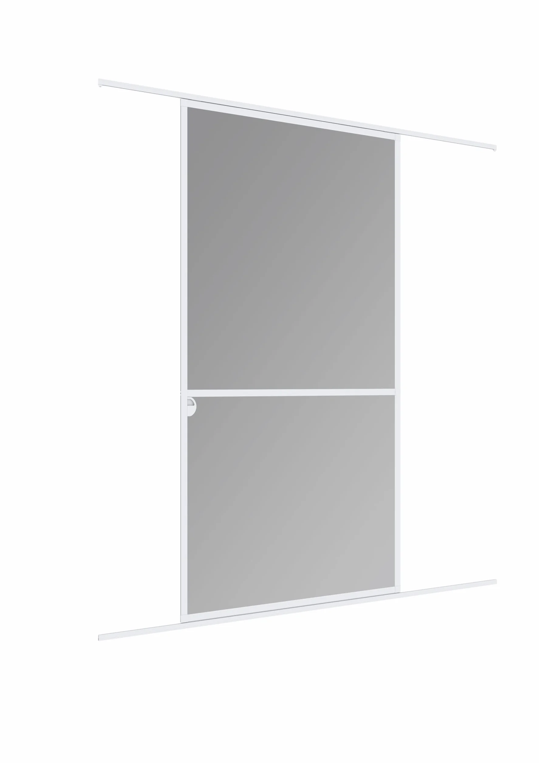 Windhager mosquitera corredera Expert, Marco de Aluminio para Puertas, 120 x 240 cm, Blanco