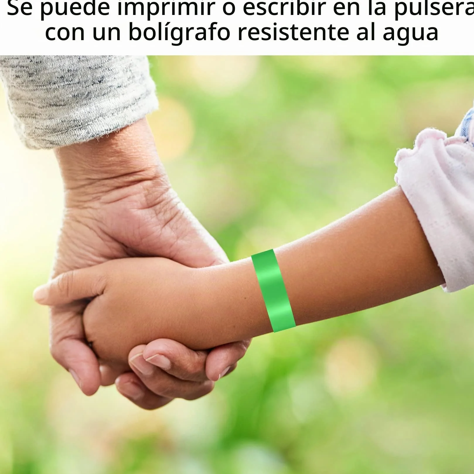 140 Piezas Pulseras Identificativas Impermeables de Papel para Eventos Fiestas