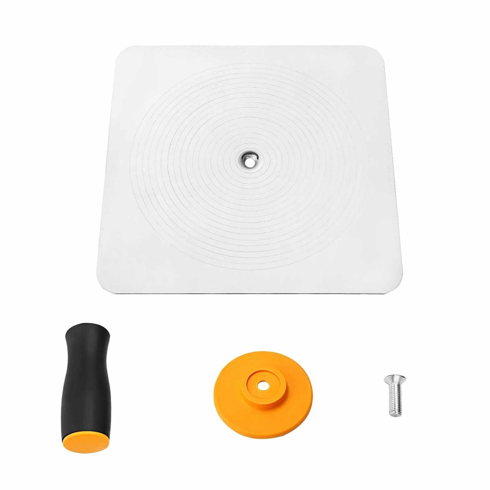 AKOLAFE 2 piezas de yeso de aluminio de halcón de yeso de 30 x 30 cm, herramientas de enlucido resistentes con mango de PET para mortero de cemento, paneles de yeso y acabado de hormigón, suministros