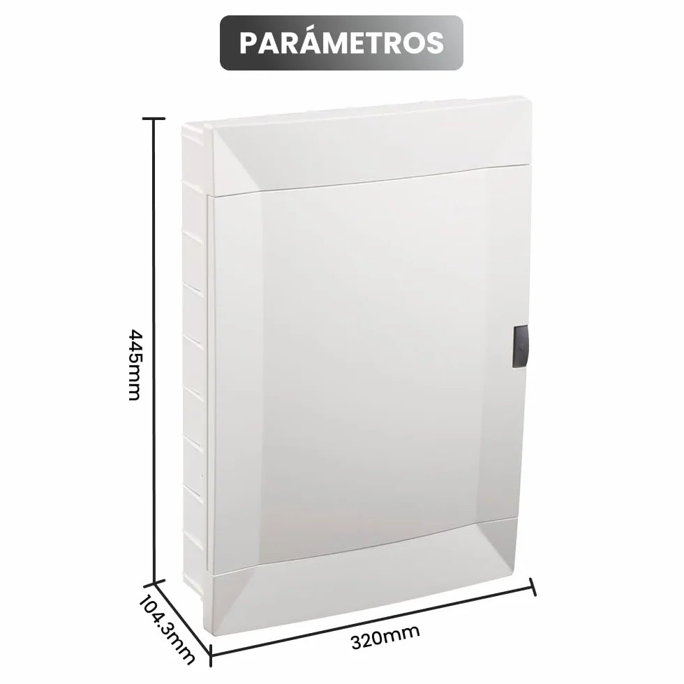 Cuadro Eléctrico Empotrar 36 Módulos Carril DIN Blanca