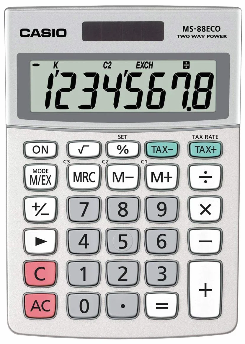 Casio MS-88ECO Calculadora financiera gris