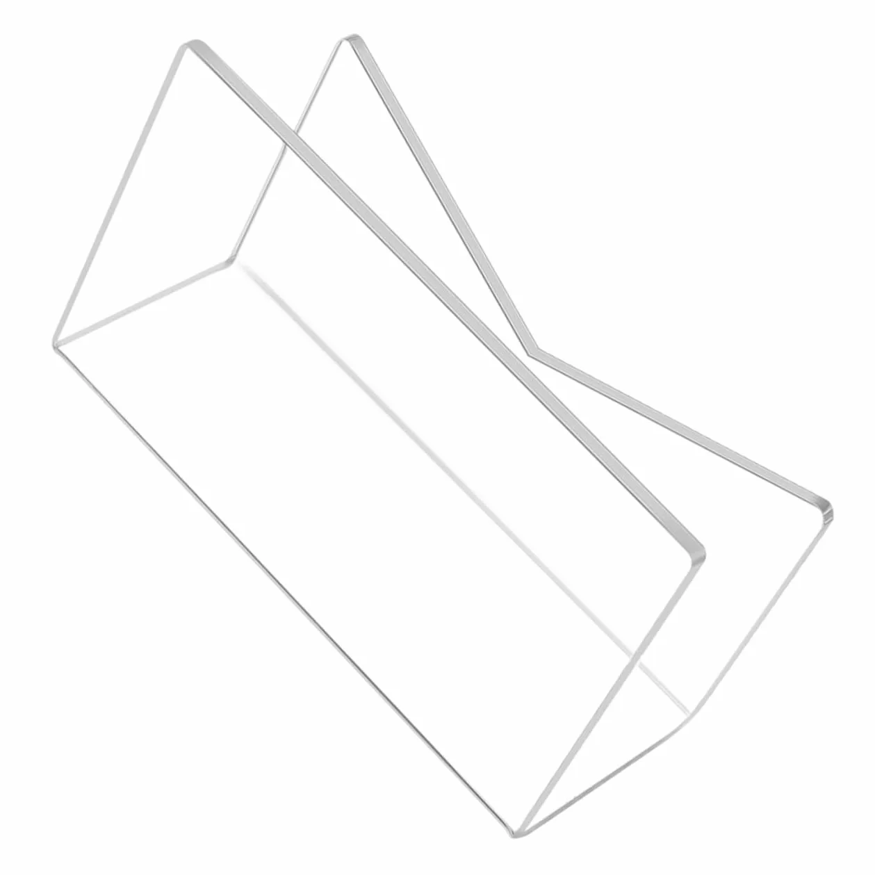 TEHAUX Organizador De Correo Transparente Acrílico Bandeja De Papel Porta Sobres Revistero Para Mesa