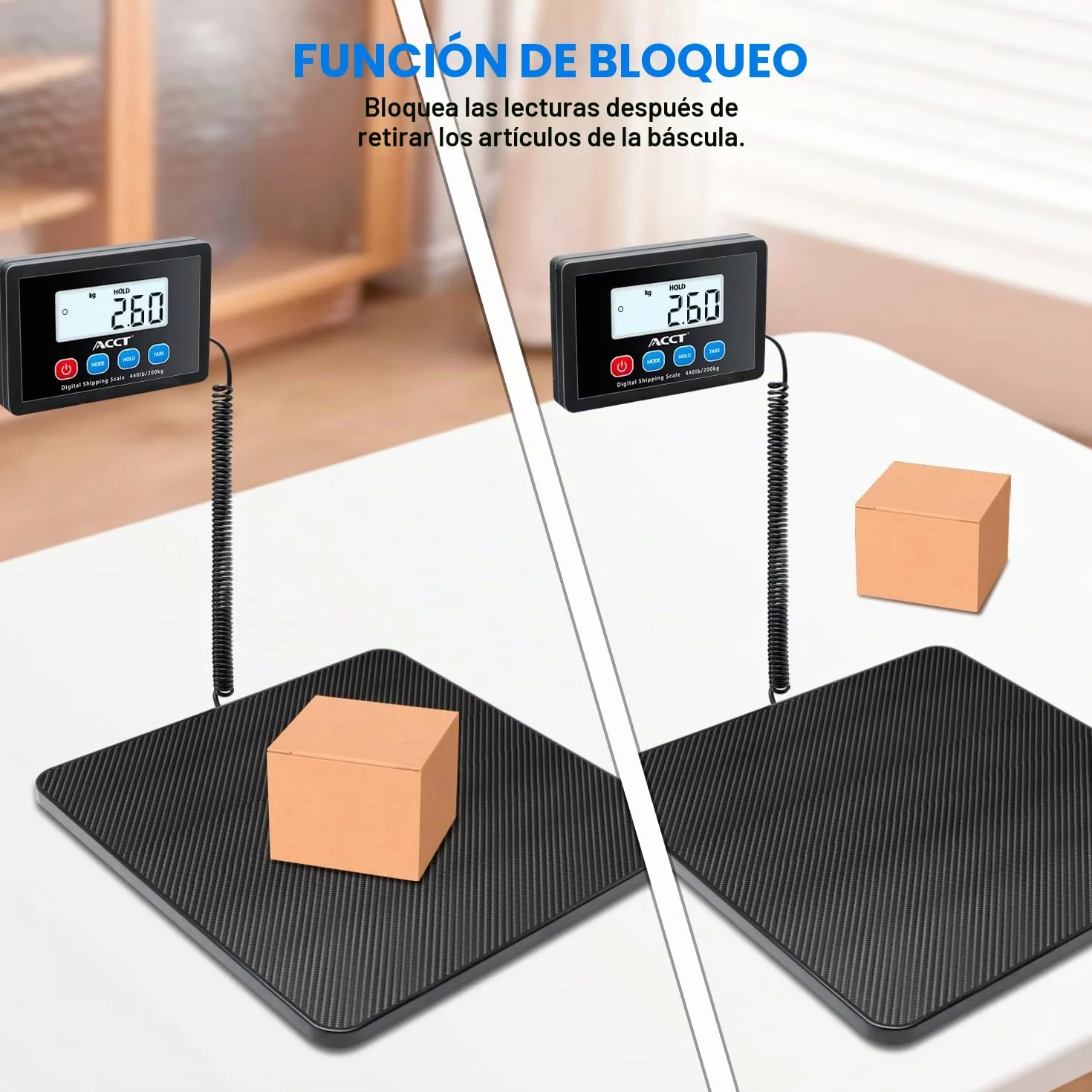 Balanza Postal 440lb Digital con Retención Tara Auto-off para Paquetes