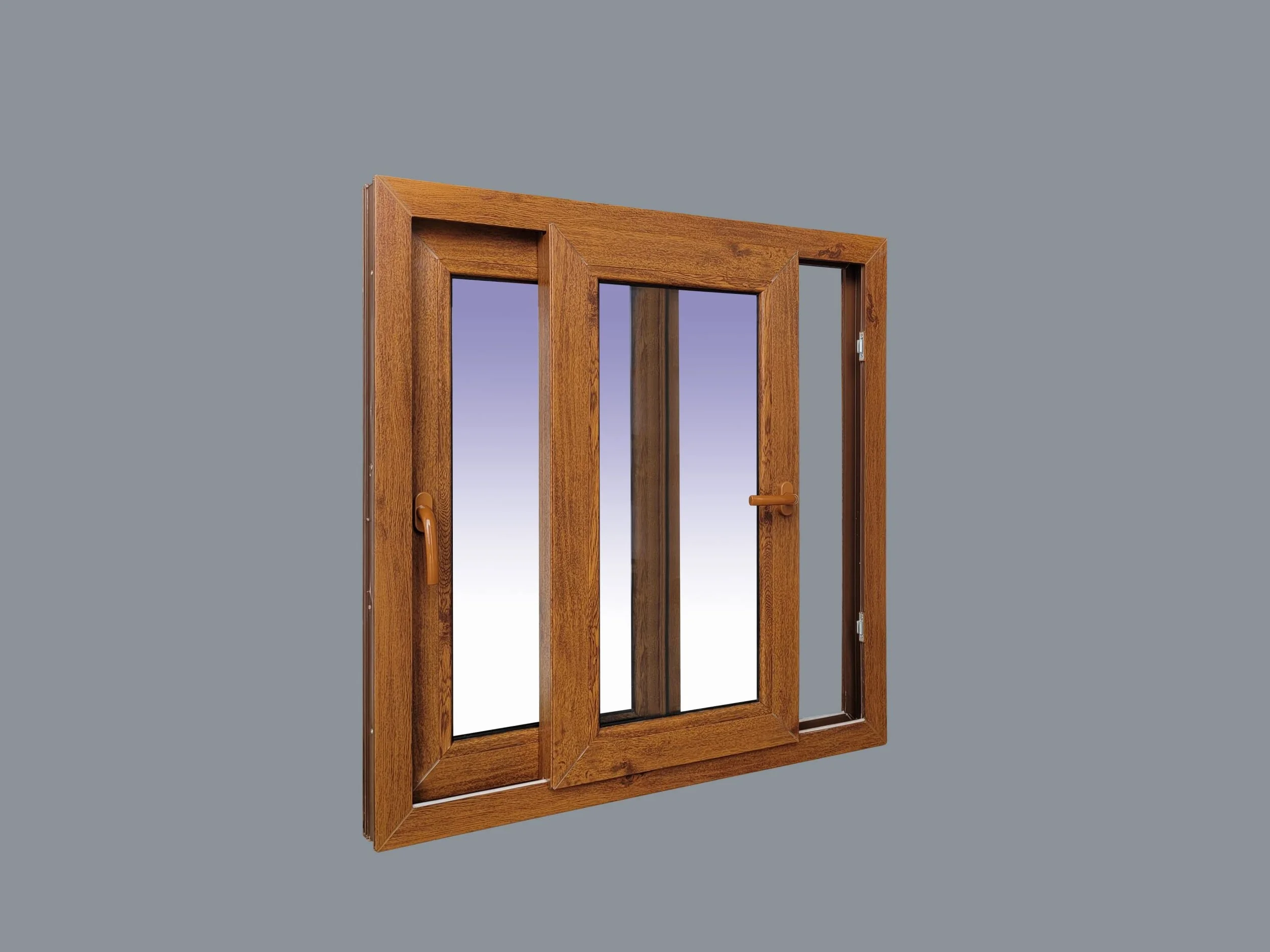 Ventanastock Ventana PVC 1000x1000 Corredera 2 hojas COLOR ROBLE