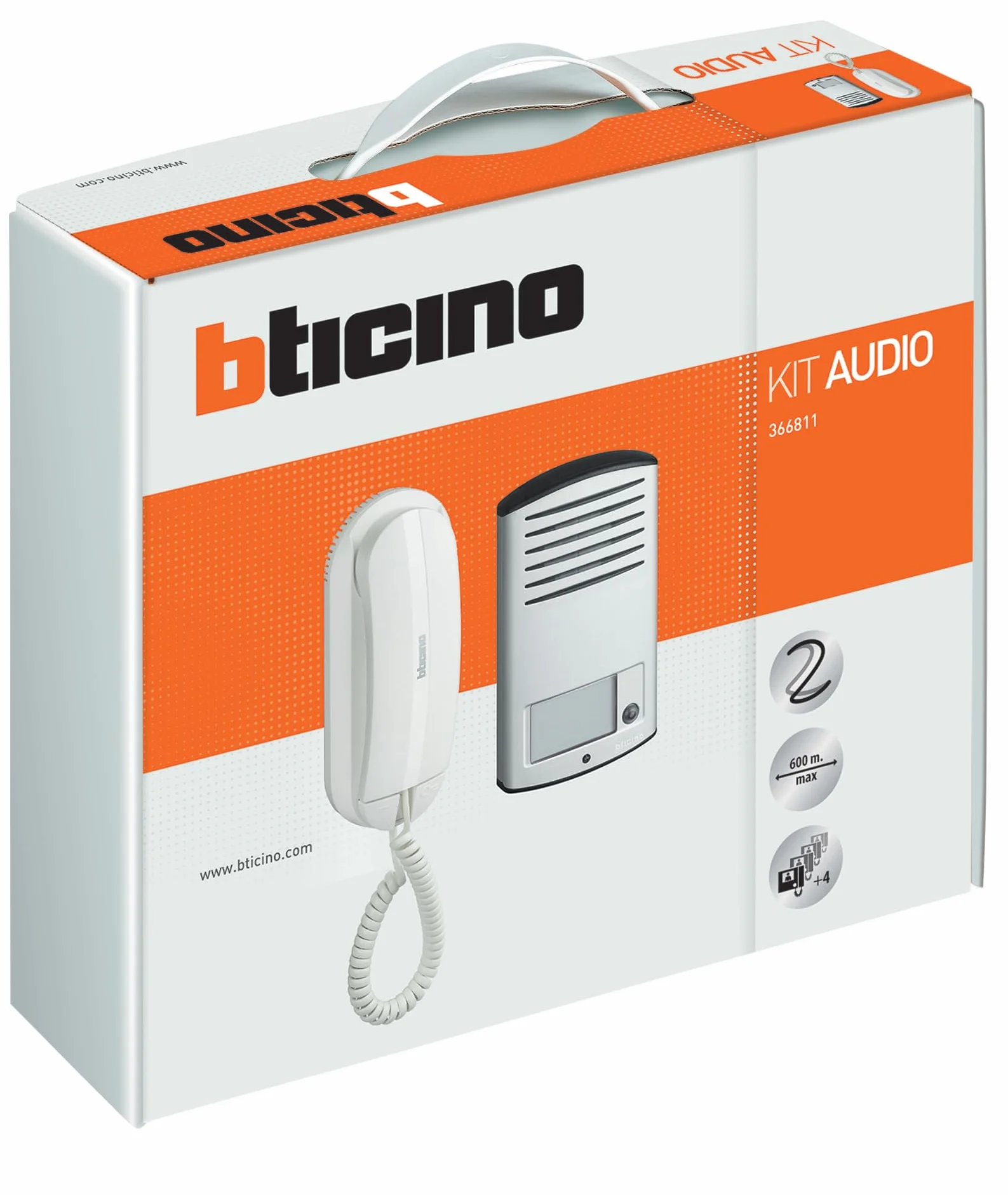 Bticino - Independiente kit de intercomunicación de 2 hilos 366811