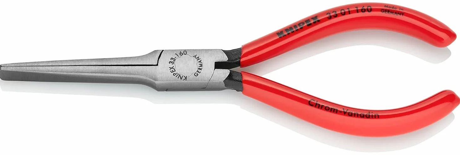KNIPEX Alicate de boca plana y ancha recubiertos de plástico 160 mm, 33 01 160