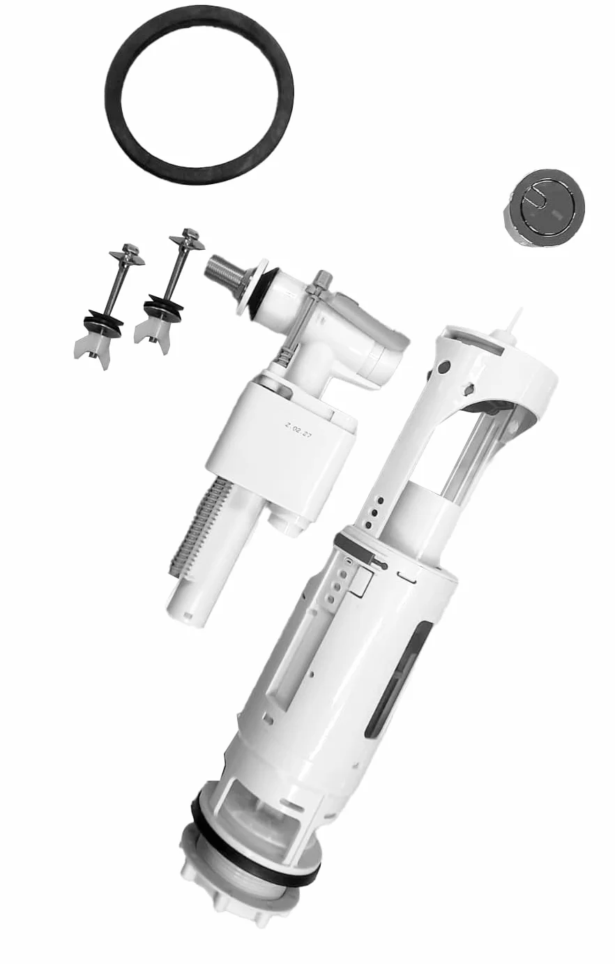 Gala Mecanismo G5046800– Mecanismo completo de doble descarga Alimentación lateral++. Compatible con cisternas Gala y de otras marcas. Fácil instalación