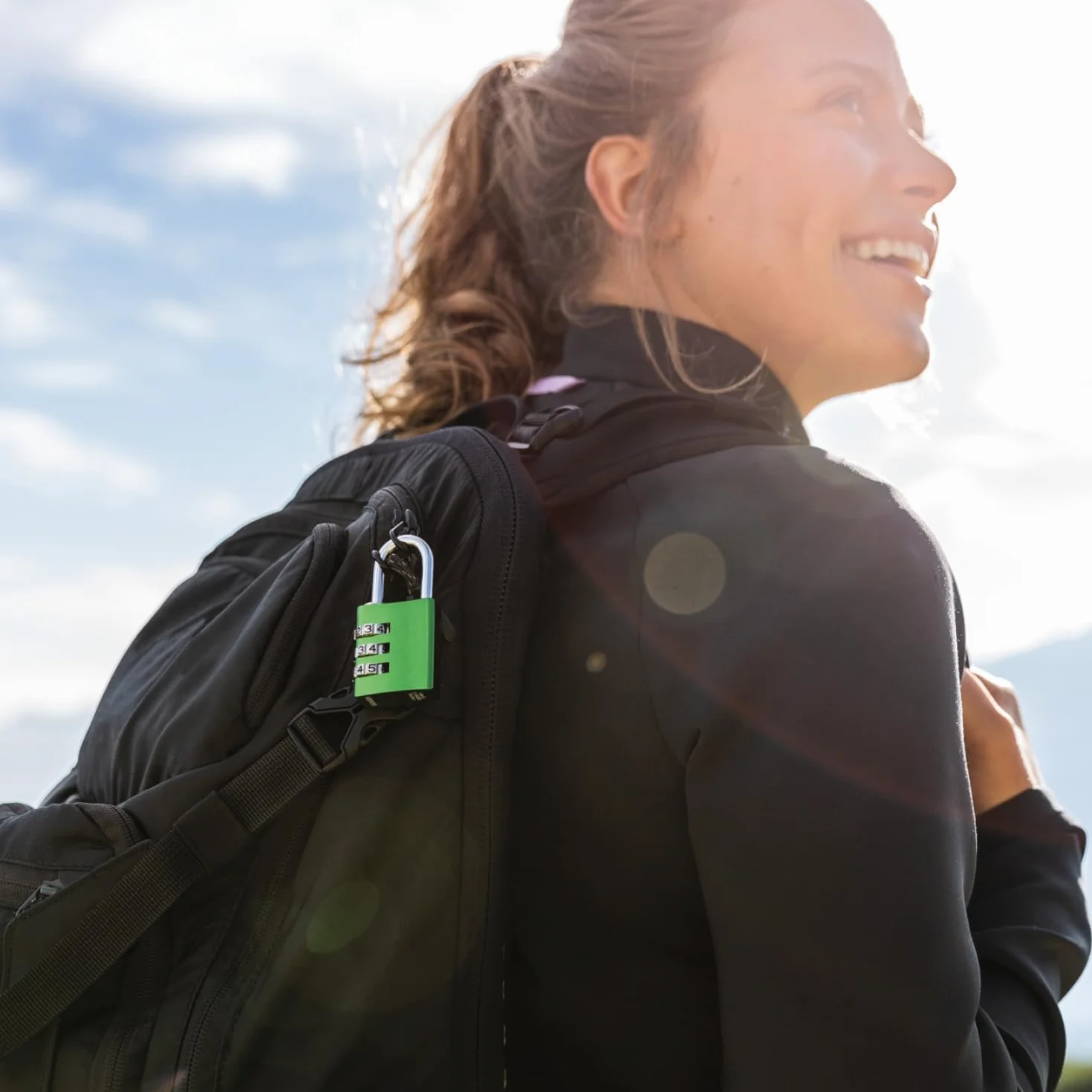 ABUS Candado de combinación 145/40 verde - candado para maletas, taquillas y mucho más - candado de aluminio - código numérico personalizable - nivel de seguridad ABUS 4