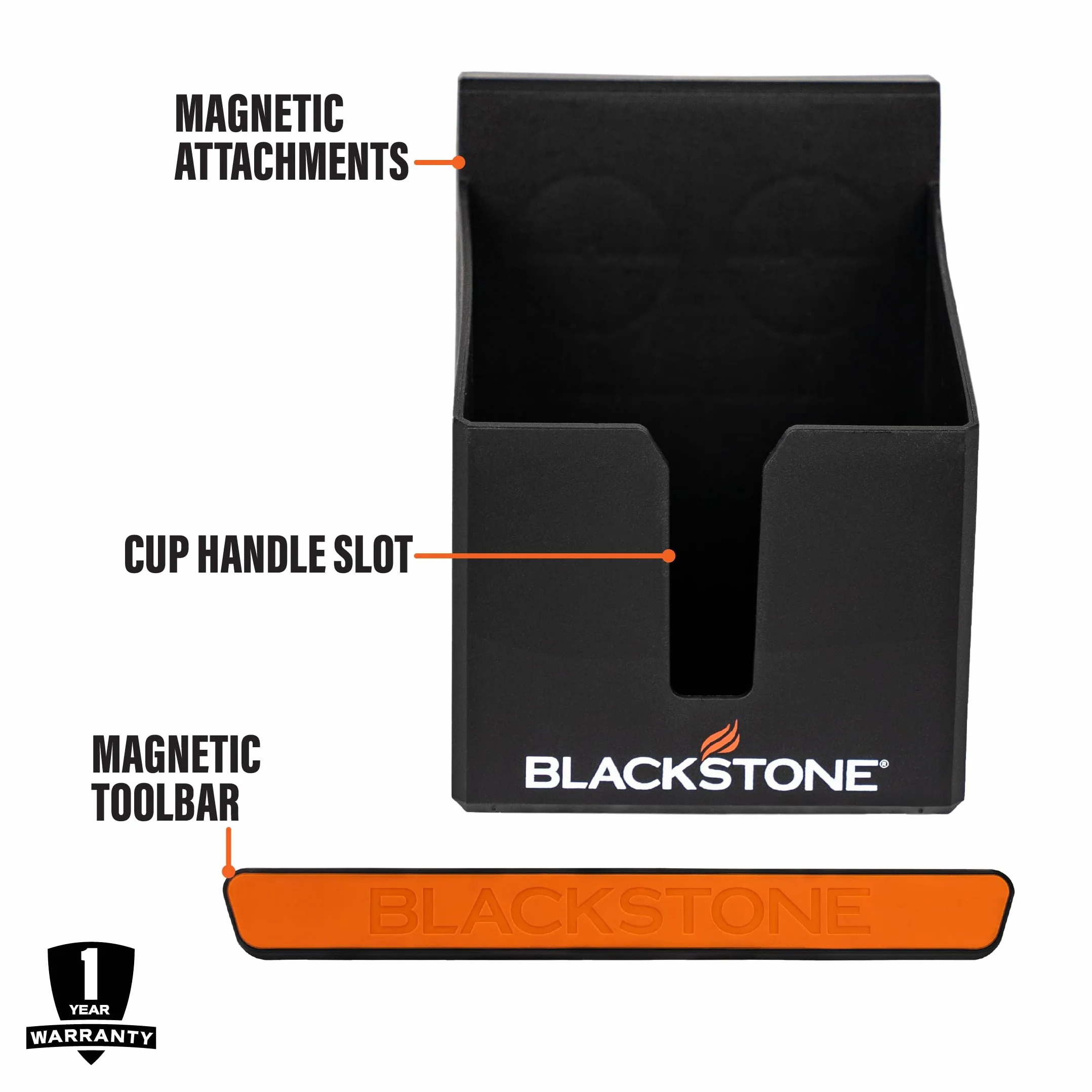 Blackstone 5609 - Organizador magnético de Herramientas y Bebidas (Juego de 2 Piezas) para Almacenamiento, Soporte para Botellas, Accesorios de Parrilla Premium, Calidad Resistente, portátil, sin