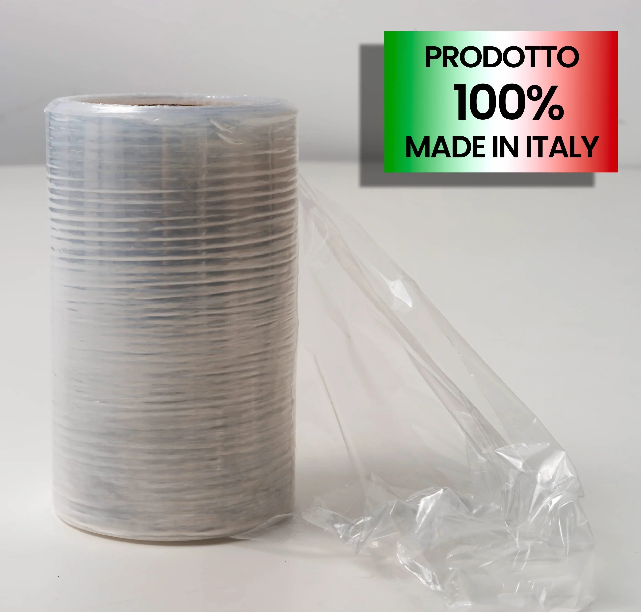 IPEA Película Estirable Transparente para Embalaje - 150 Metros x 12 cm - Made in Italy - Rollo película para Protección, Embalaje de Objetos en Transporte - Resistente al Desgarro