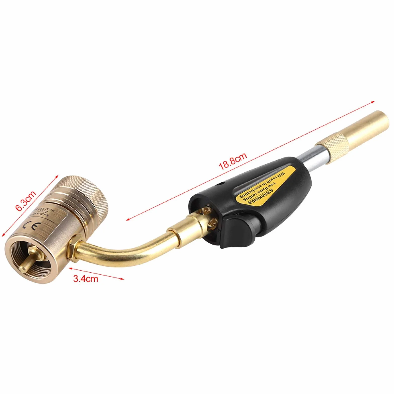 antorcha de Gas, Cabezal de Llama, Antorcha Turbo de Autoencendido, Soldadura Fuerte de Propano, Herramienta para Soldar y Fontanería, Aire Acondicionado
