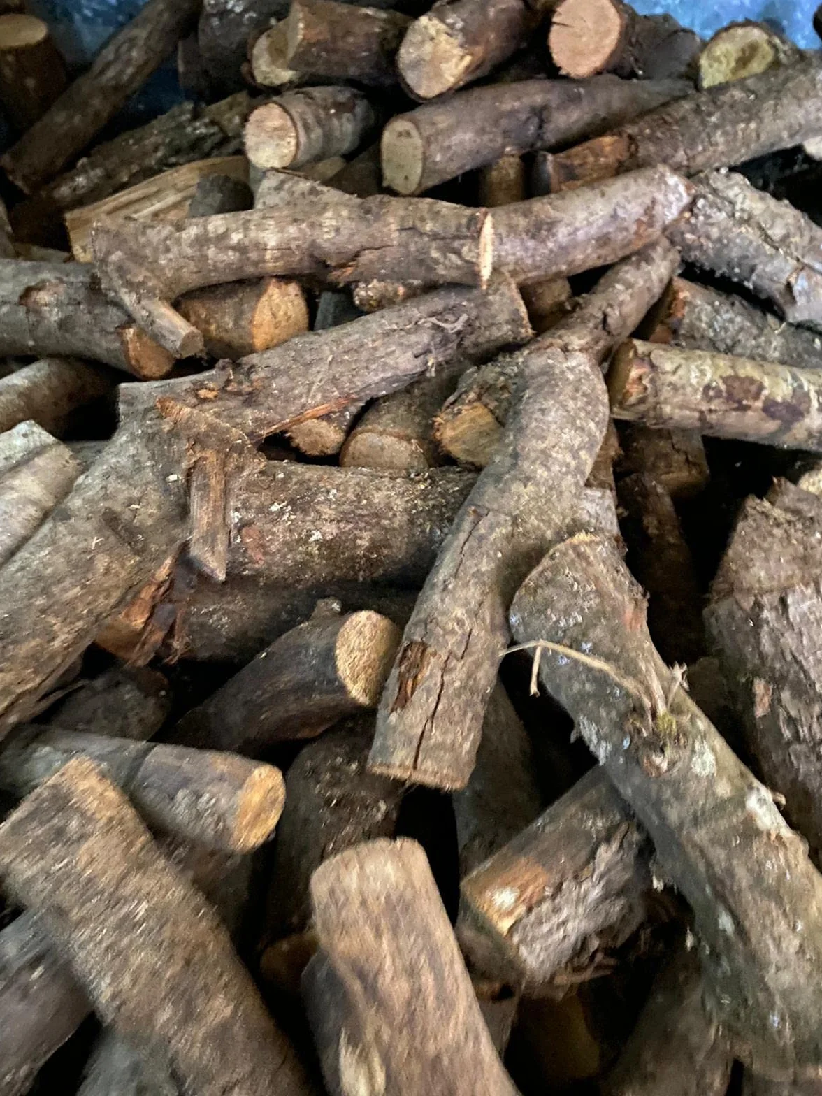 Jandei - Leña de Roble (24Kg) Tronco Mediano 30-40cm. Totalmente Seca, para Chimeneas, Barbacoas, Calderas, Estufas y Cocinas. Origen España, Marrón, JNM-0001