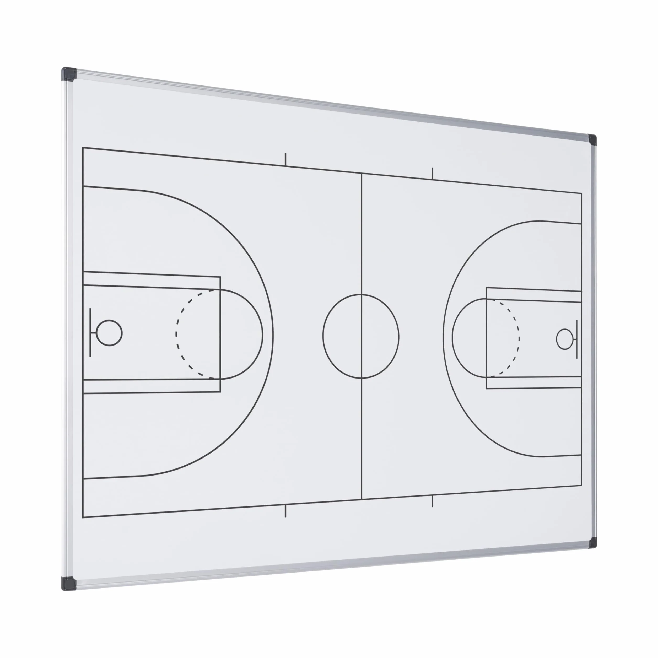 Bi-Office Maya Pizarra magnética de baloncesto A3 acero lacado marco aluminio