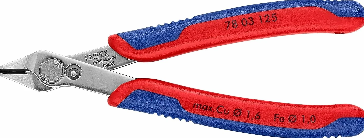 KNIPEX Electronic Super Knips con cartulinas autoservicio con mangos multicomponente 125 mm, 78 03 125 SB