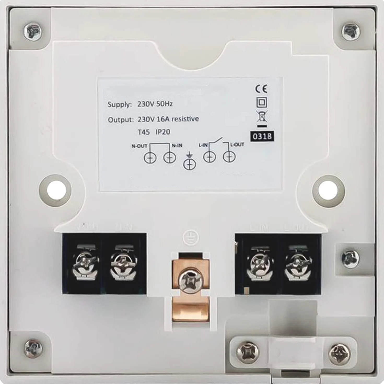 SPARES2GO Temporizador electrónico de ahorro de energía de 15 minutos a 2 horas para calentador de inmersión/habitación