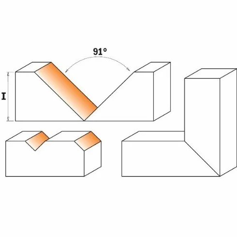 CMT Orange Tools 663.101.11 - Fresa cuch. revers. en v s 20x50 d 52x25x100 z1dx