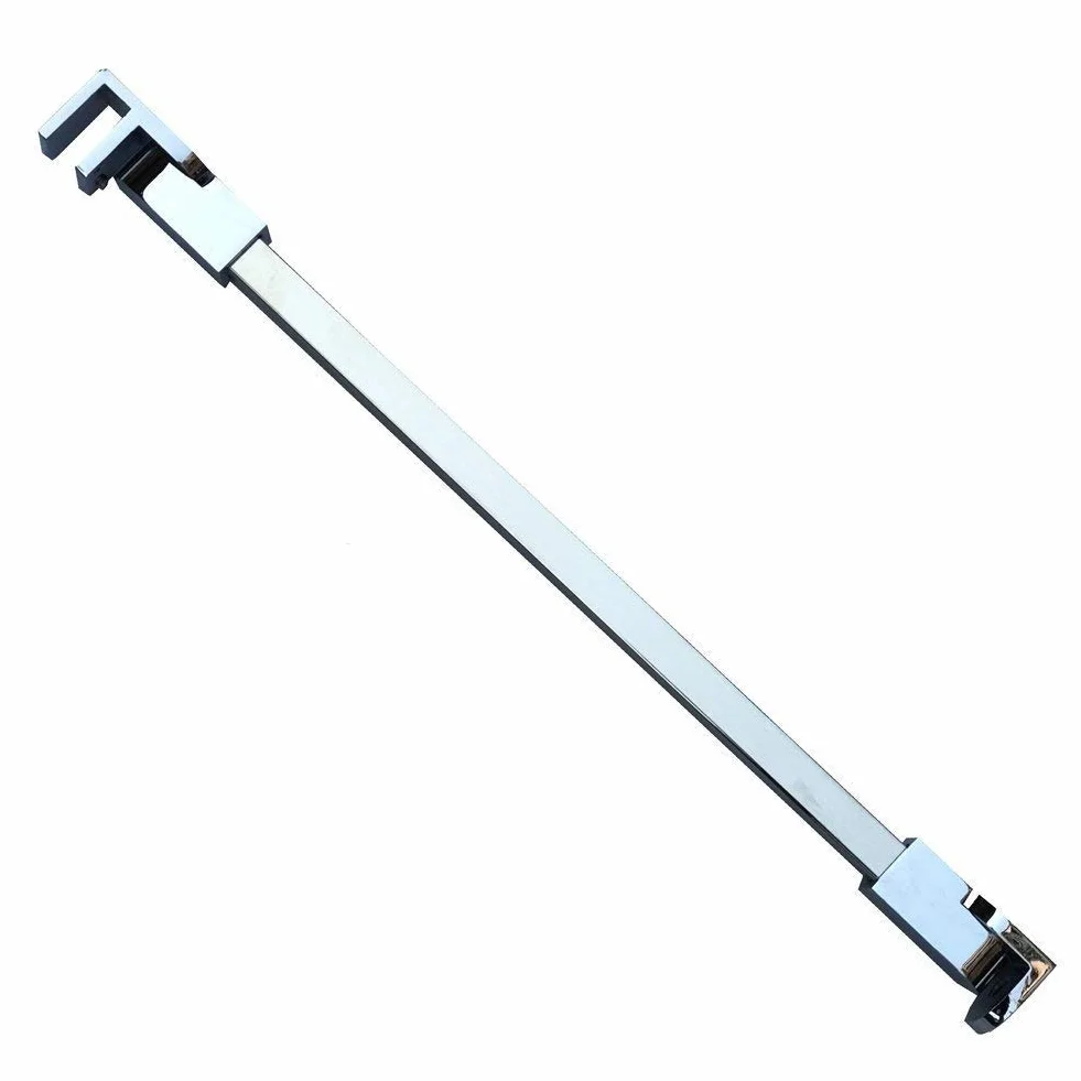 Barras de apoyo de la pared al vidrio para colocar paneles de puerta de ducha, sin marco, acero inoxidable, para vidrios de 6 mm a 10 mm de grosor de M-Home