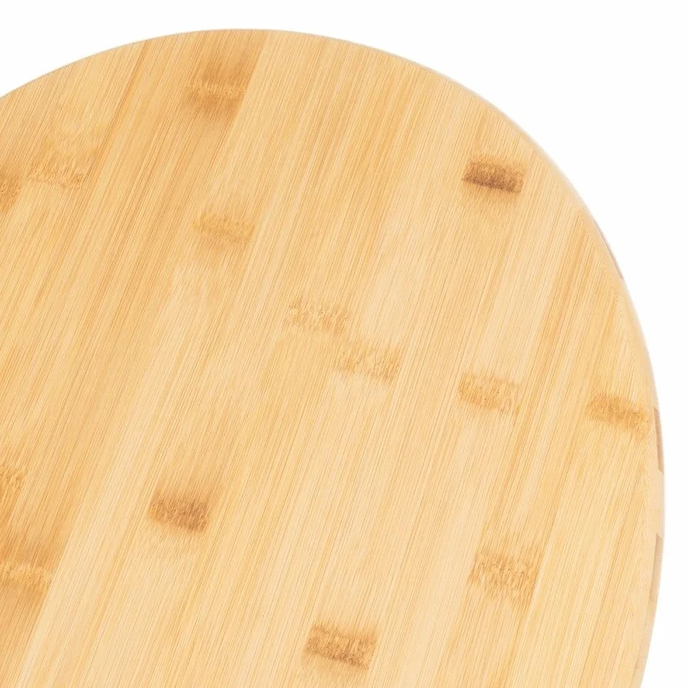 Tapa para WC universal original de madera bambú natural con bisagras de acero inoxidable 34x41 cm