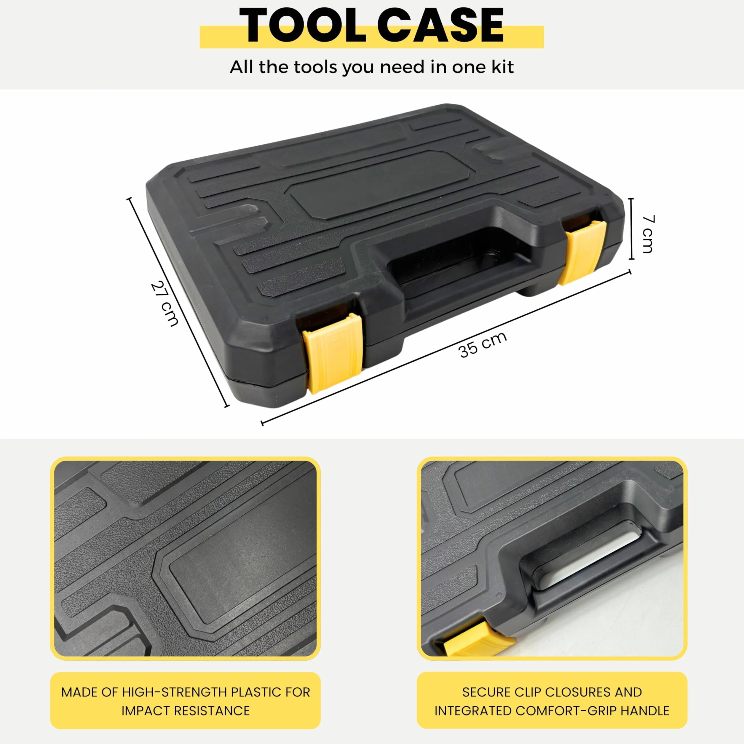 Maletín de Herramientas Completo. Caja de Herramientas con 108 piezas. Set de Herramientas Manuales para Bricolaje. Juego de Herramientas Portátil y Organizado para Reparaciones del Hogar
