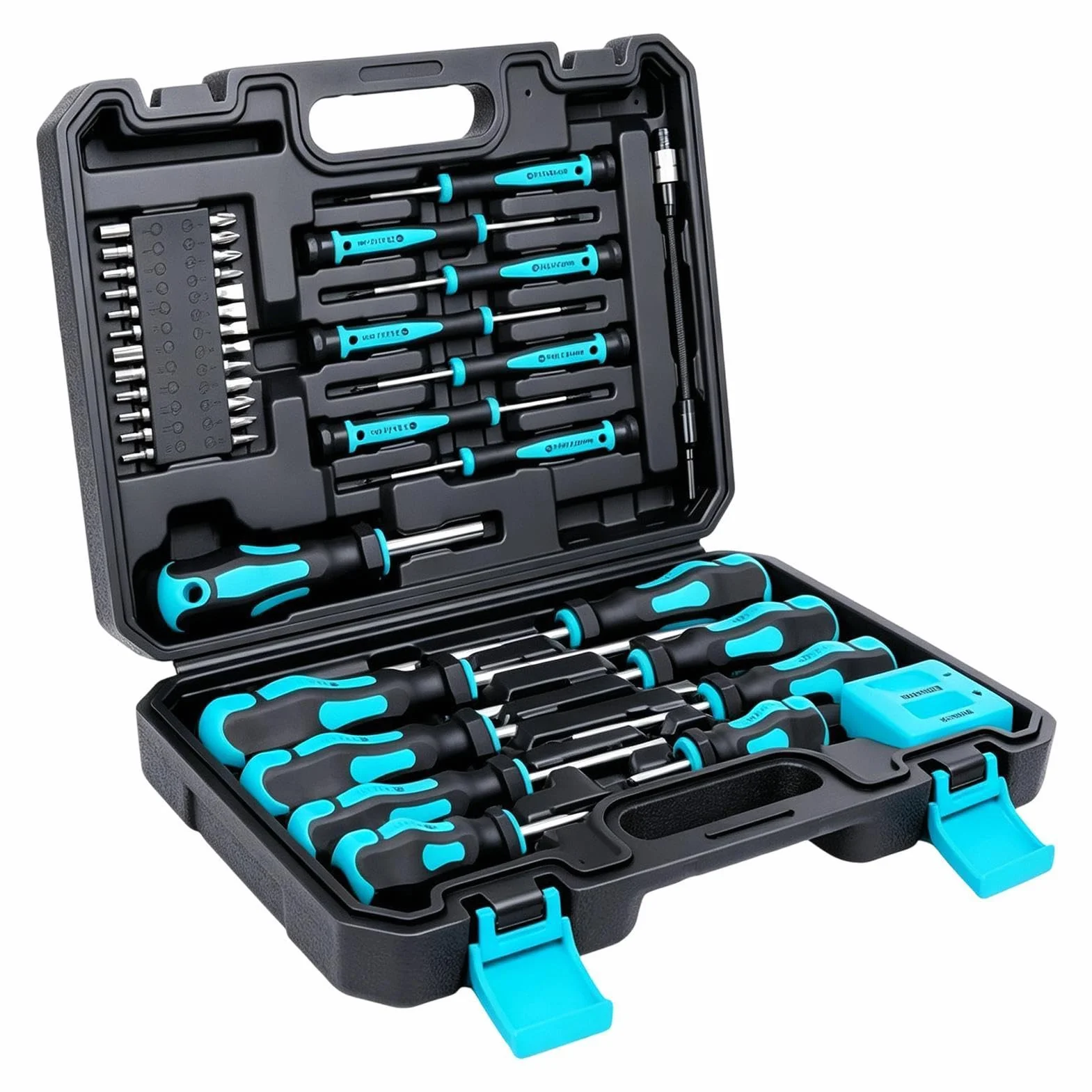 Kit de destornilladores Con Puntas Phillips Y Planas Para Reparación | Juego de 43 piezas de destornillador con imantador Para Electrodomésticos Ordenadores