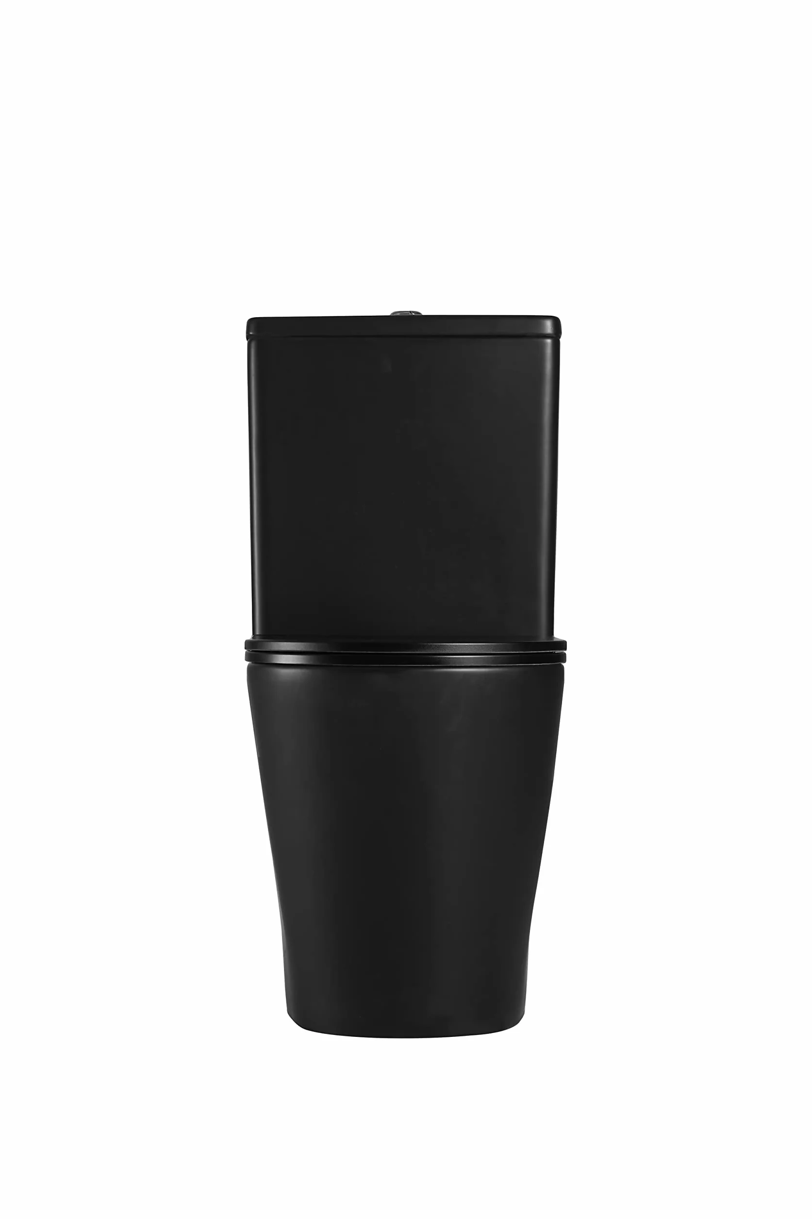 Inodoro BTW Turin Compacto | 7 Años de garantía | Color Negro Mate | 380x625x825 mm