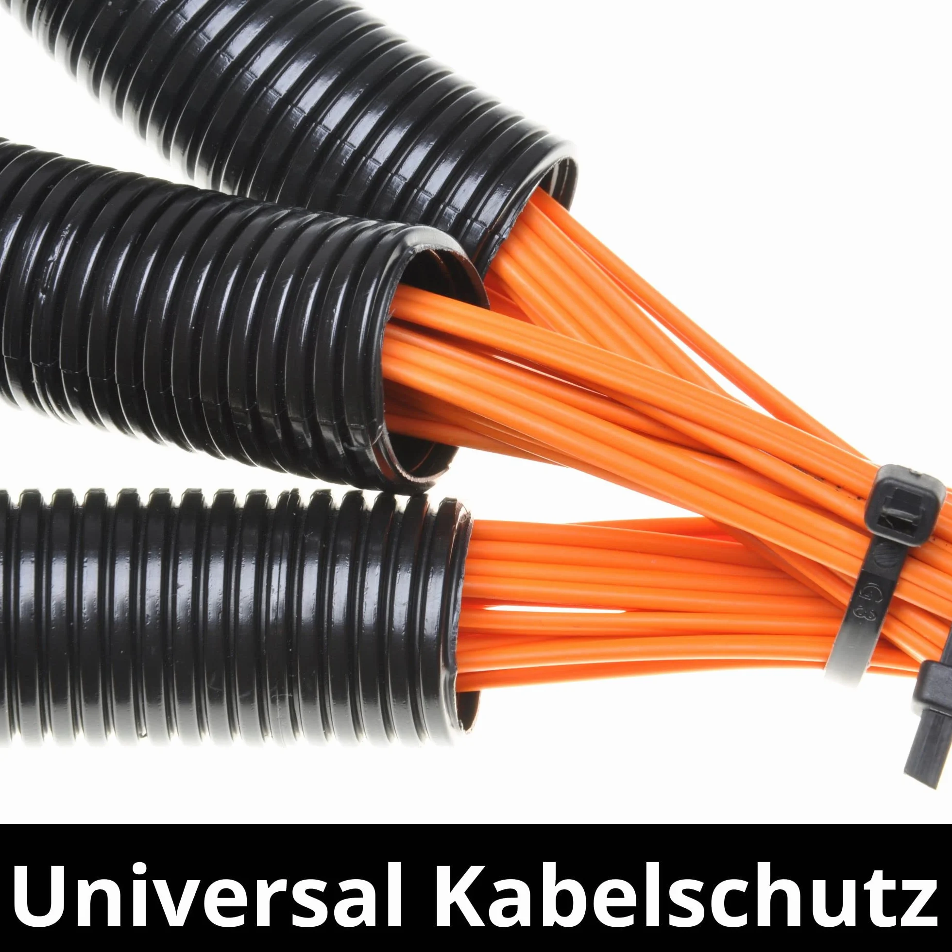 Kalitec - 10m Tubo Corrugado Ranurado NW 23 para Protección de Cables | Manguera abierta de polipropileno resistente a UV y calor, diámetro 28mm, ideal contra martas en motores y aplicaciones