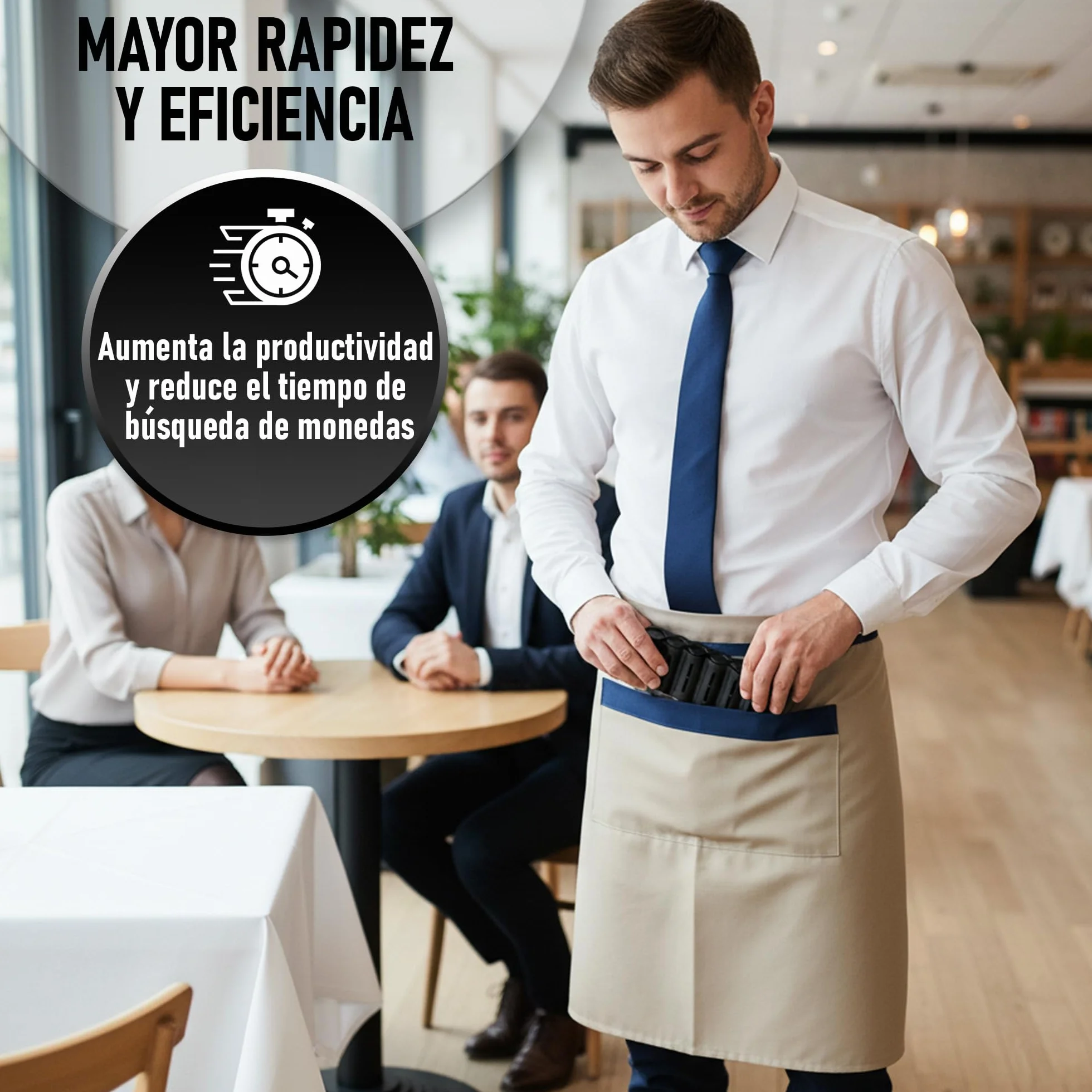 Portamonedas de Euro 8 Compartimentos Organizador Profesional Monedas Cajeros Comercios