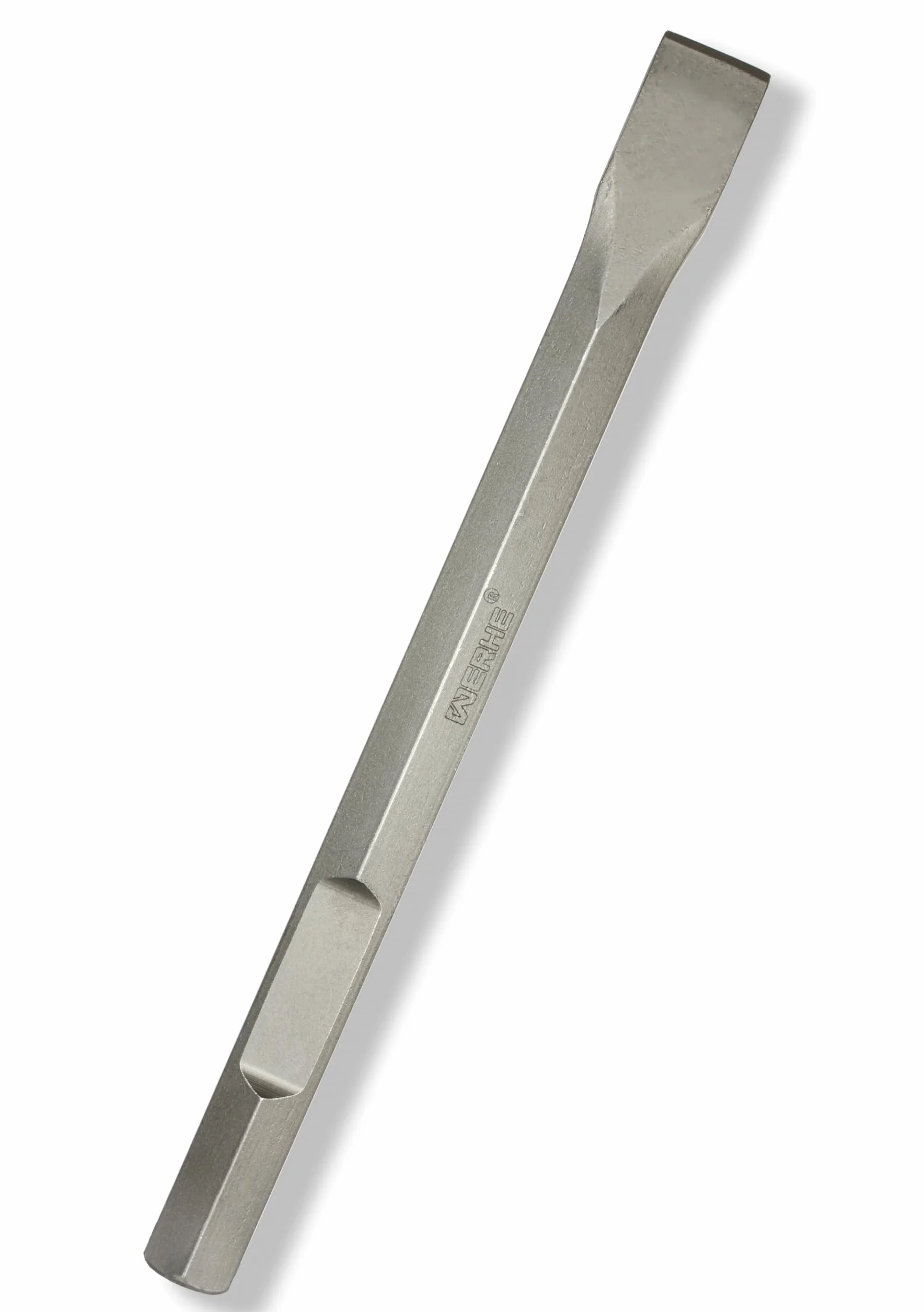 WERHE ® Professional HEX28 Cincel de pala 35 x 400 mm Soporte hexagonal 28 mm para martillo demoledor Cincel de pala plano