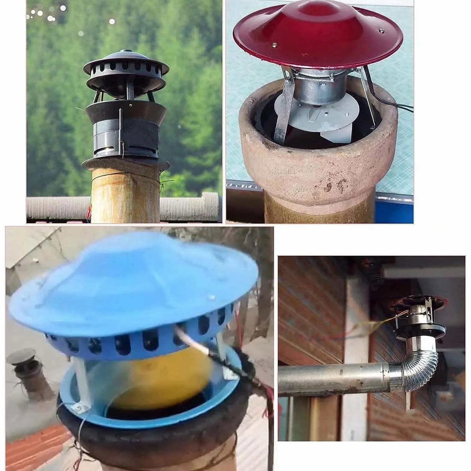 Ventilador De Chimenea 60W/80W/100W Extractor De Humos, Extractor De Chimenea, Ventilador, Extractor De Chimenea, Aire De Barbacoa,80w