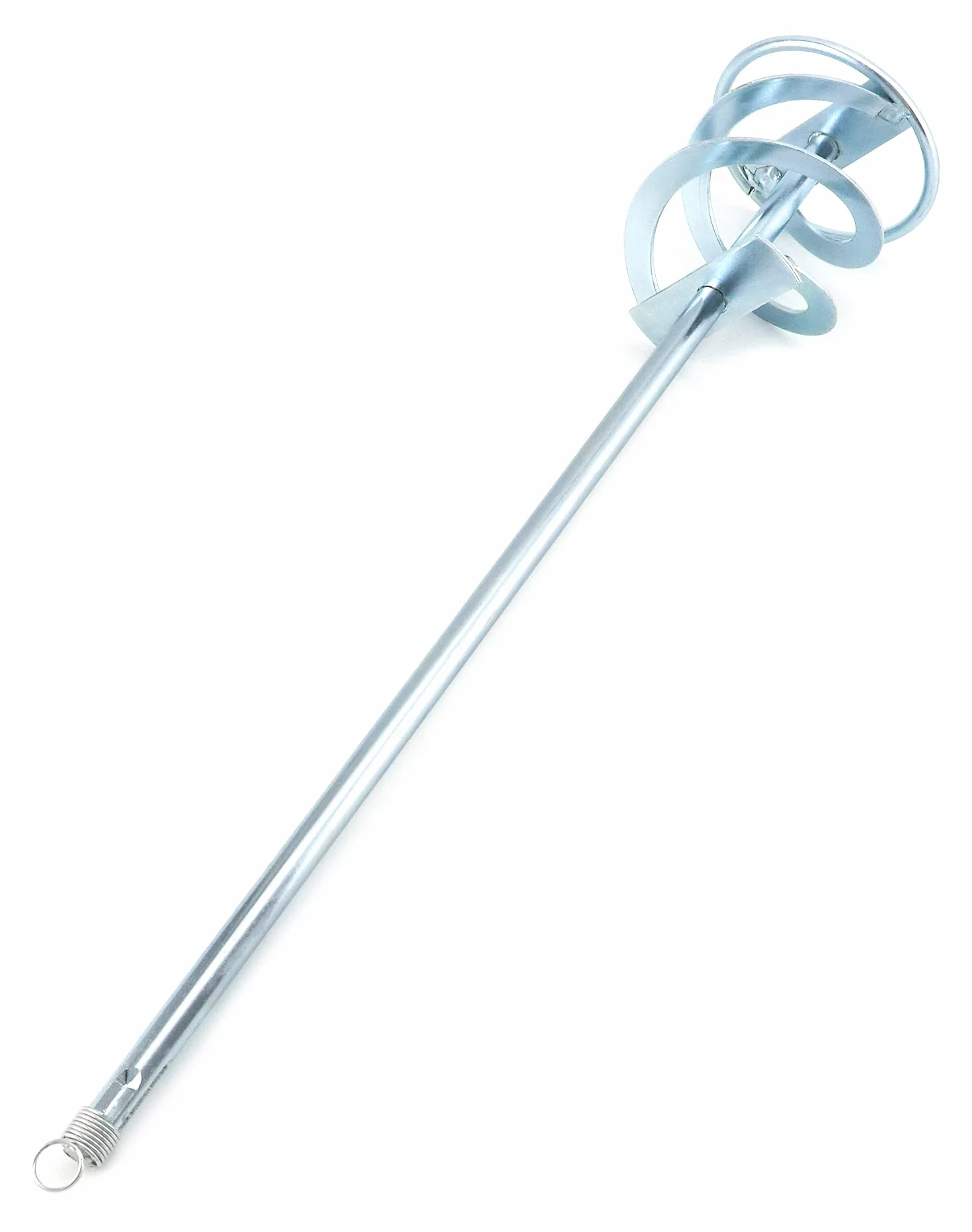 QWORK® cesta de mezcla de mortero, mezclador de mortero, rosca SDS, varilla mezcladora taladro, para adhesivos, batidor de pintura, cemento, hormigón, 80 mm x 400 mm