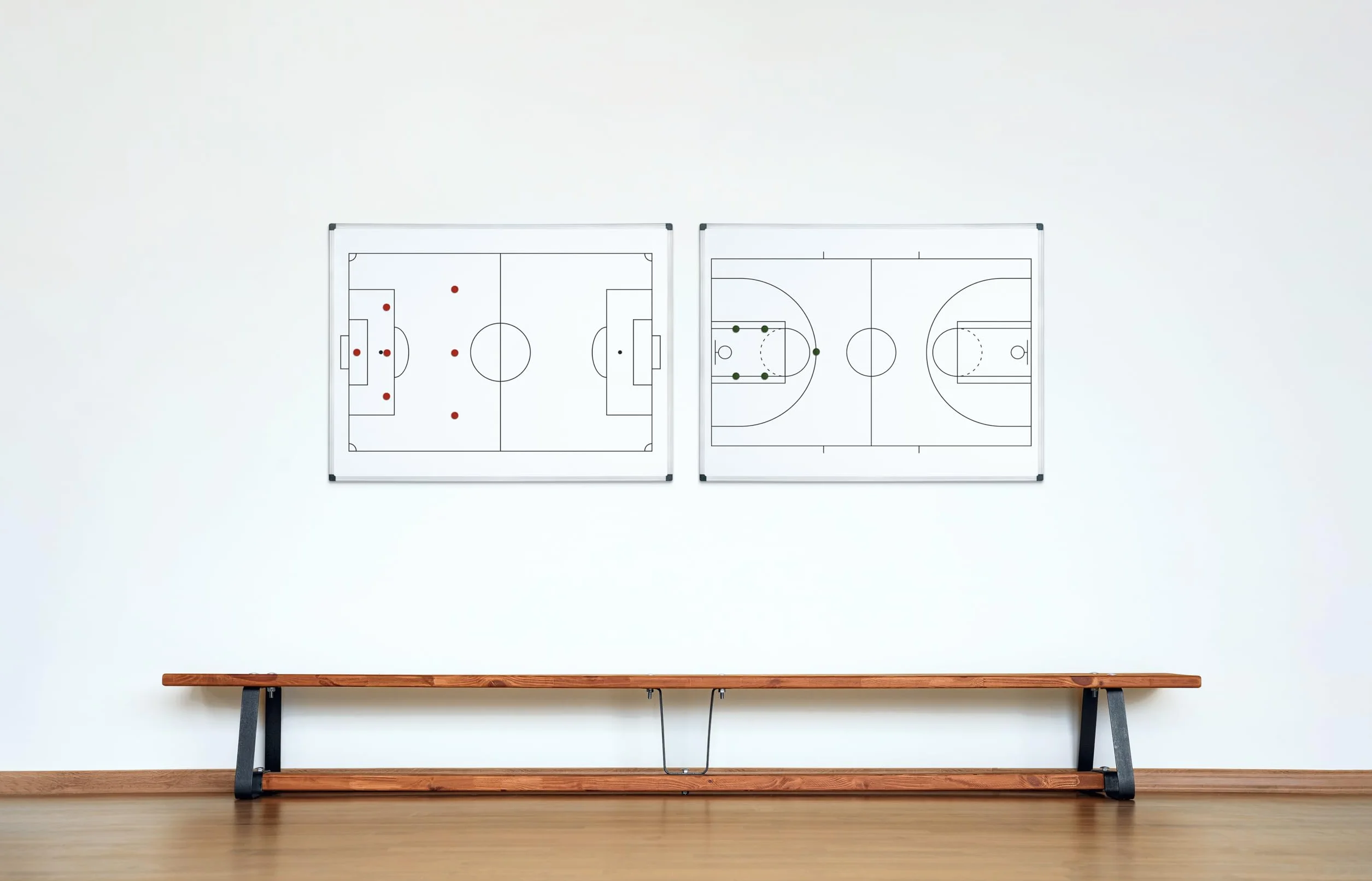 Bi-Office Maya Pizarra magnética de baloncesto A3 acero lacado marco aluminio