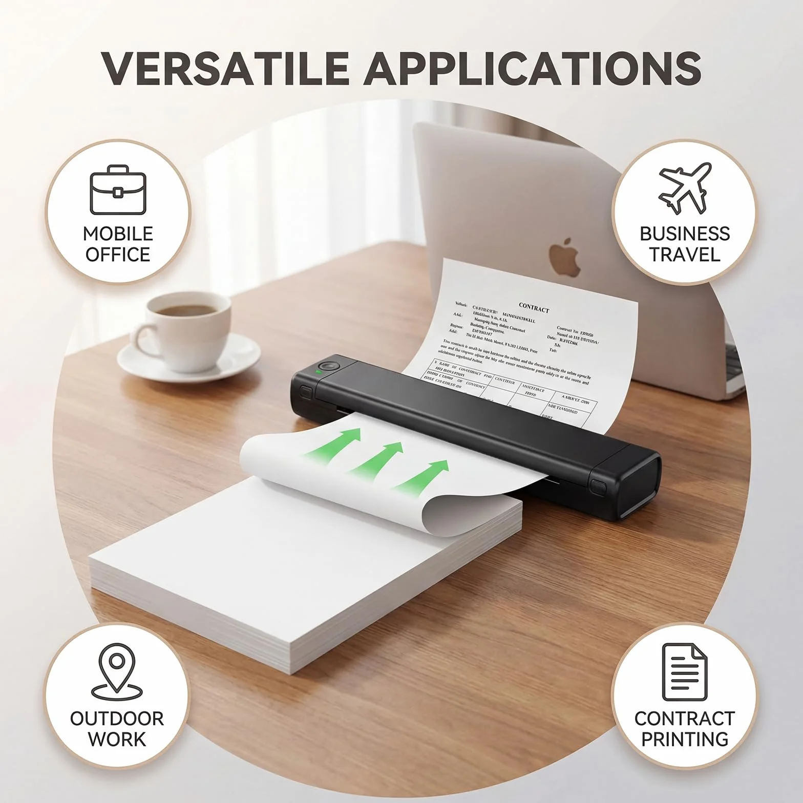 200 Hojas Papel térmico A4 plegable, de secado rápido, compatible con la mayoría de impresoras térmicas A4,papel impresora termica ideal para documentos, webs y fotos.