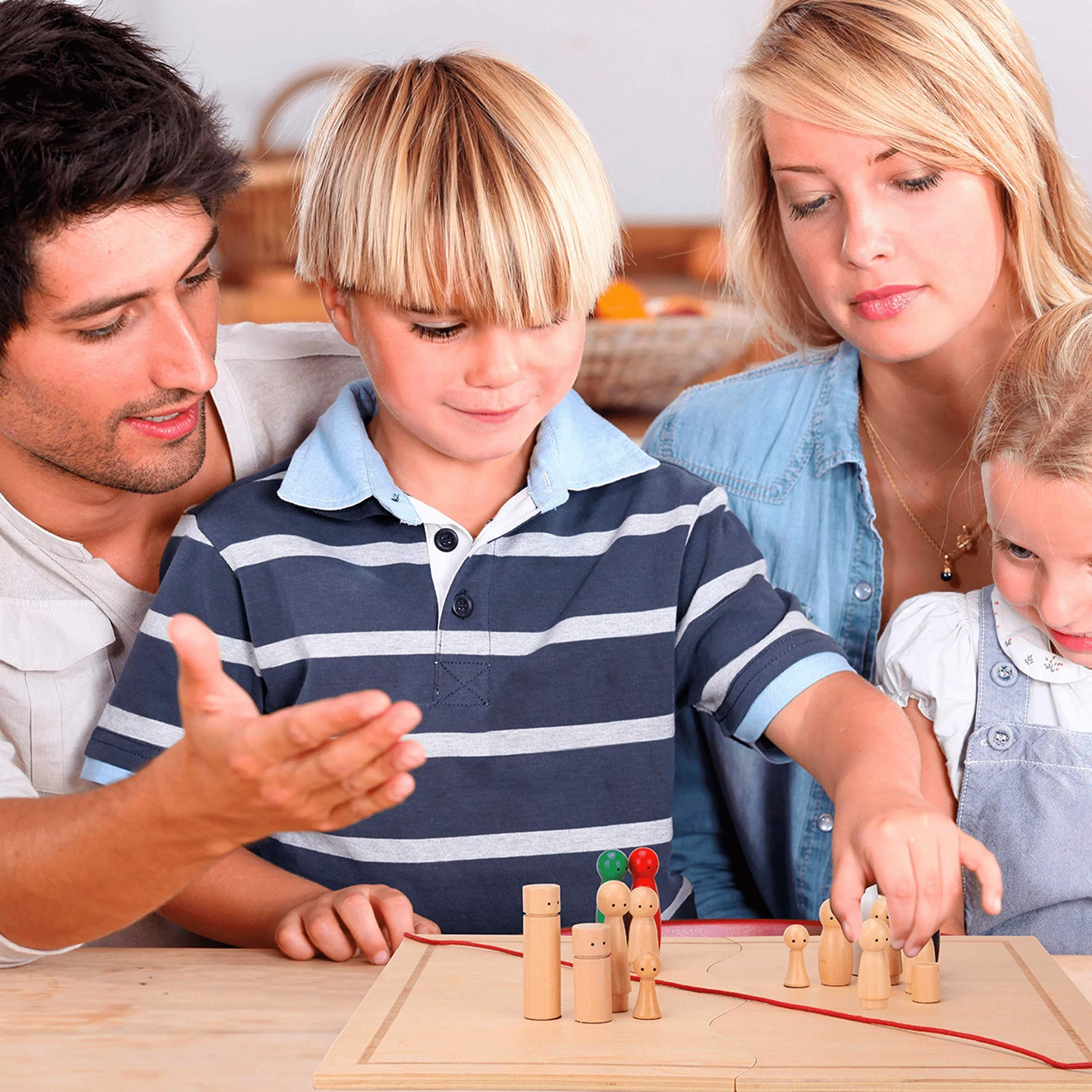 Tabla de relaciones para familias, 44 piezas, coaching familiar, moderación sistémica, manual 34 figuras