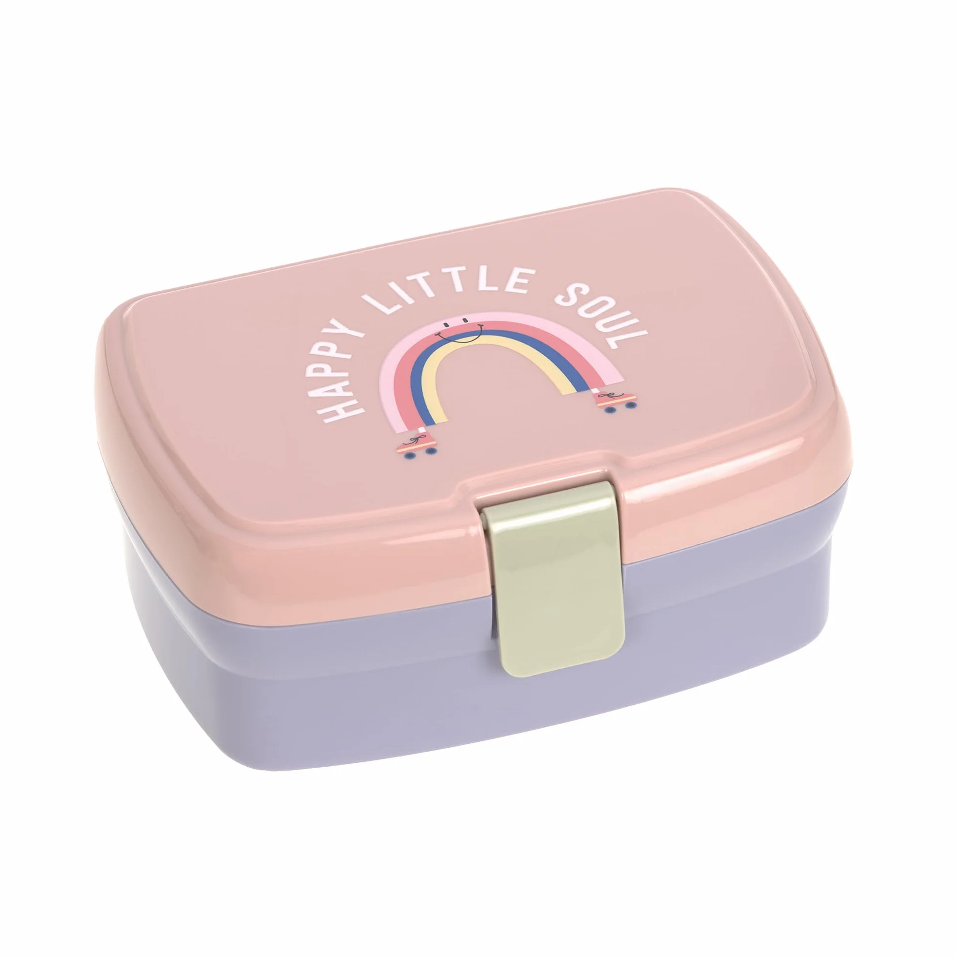 Lässig Fiambrera para niños con separador extraíble, sin BPA Rainbow