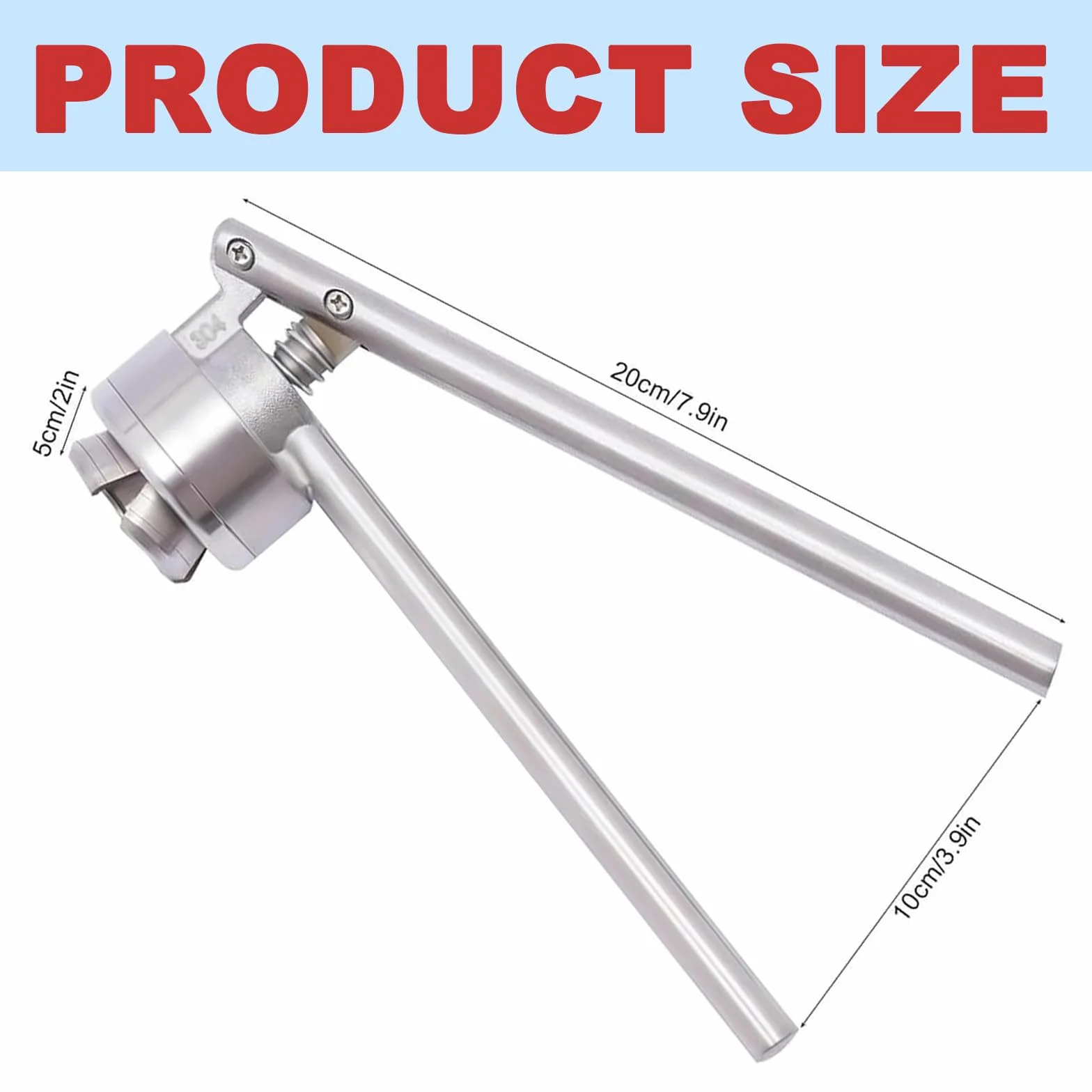 Crimpadora manual de viales de 13/15/18/20 mm para tapa de plástico de aluminio, herramienta de crimpado de tapas de botellas de acero inoxidable, máquina de sellado manual de botellas, crimpadora