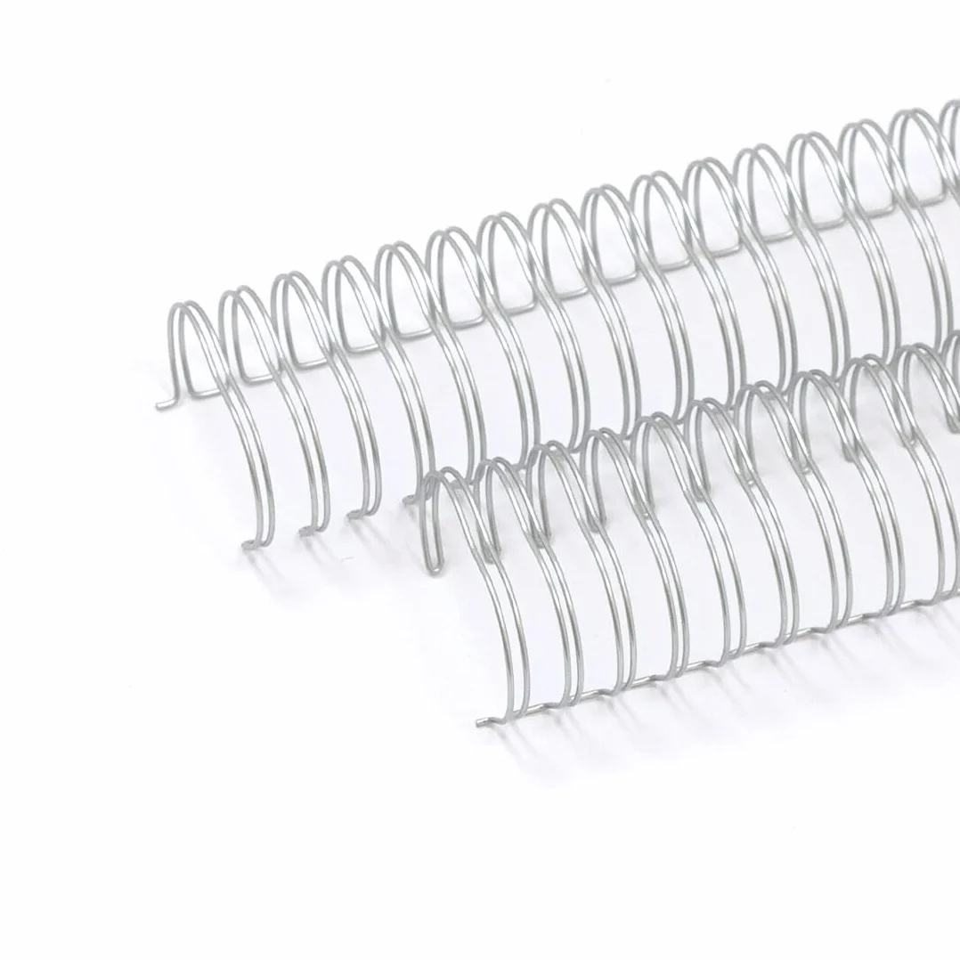 Craftelier - Kit de 2 Espirales de Anillas Dobles para Encuadernar Álbumes, Cuadernos, Agendas o Calendarios | Ideal para Proyectos de Scrapbooking y Manualidades | Ø 3,17 cm (1.25") - Color Plata