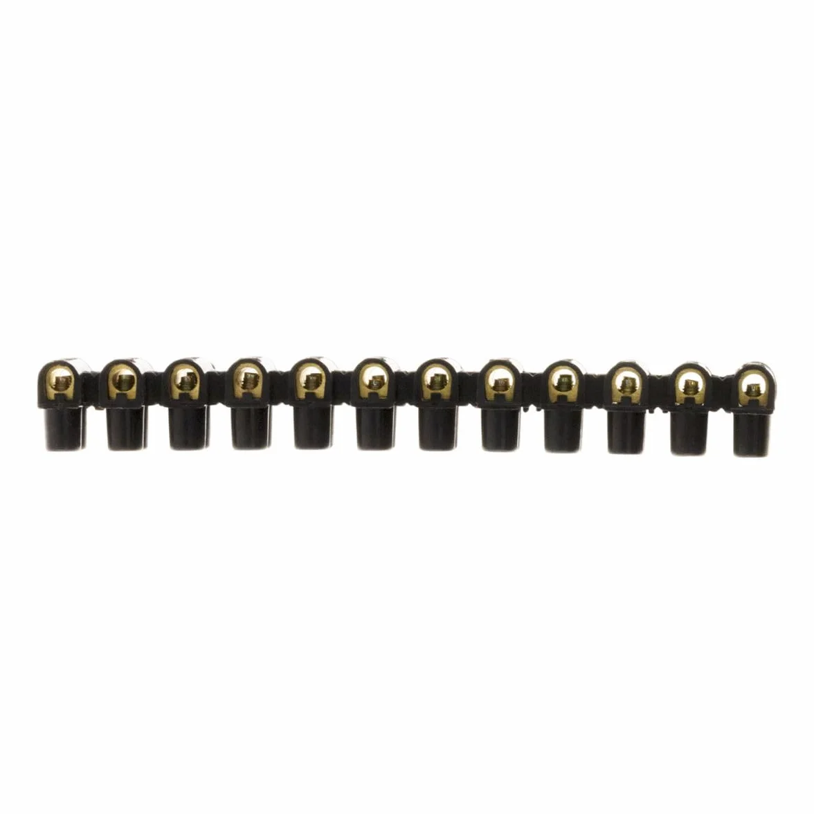 Barras de 12 soportes 6 mm² negro Zenitech