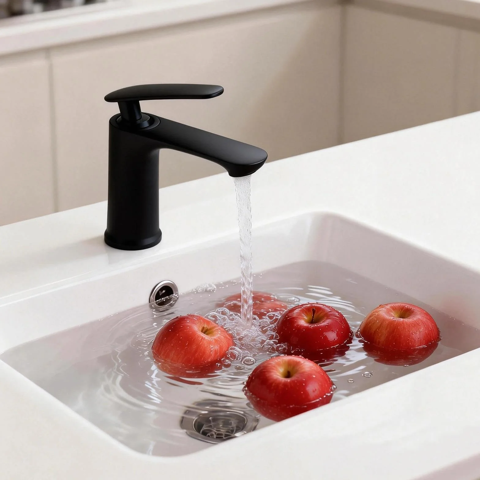 Grifo Lavabo Monomando, Grifos Para Lavabos De Baño, Altura Del Caño: 70 Mm, Núcleo De Válvula De Disco Cerámico, Fabricado En Aleación De Zinc (negro)
