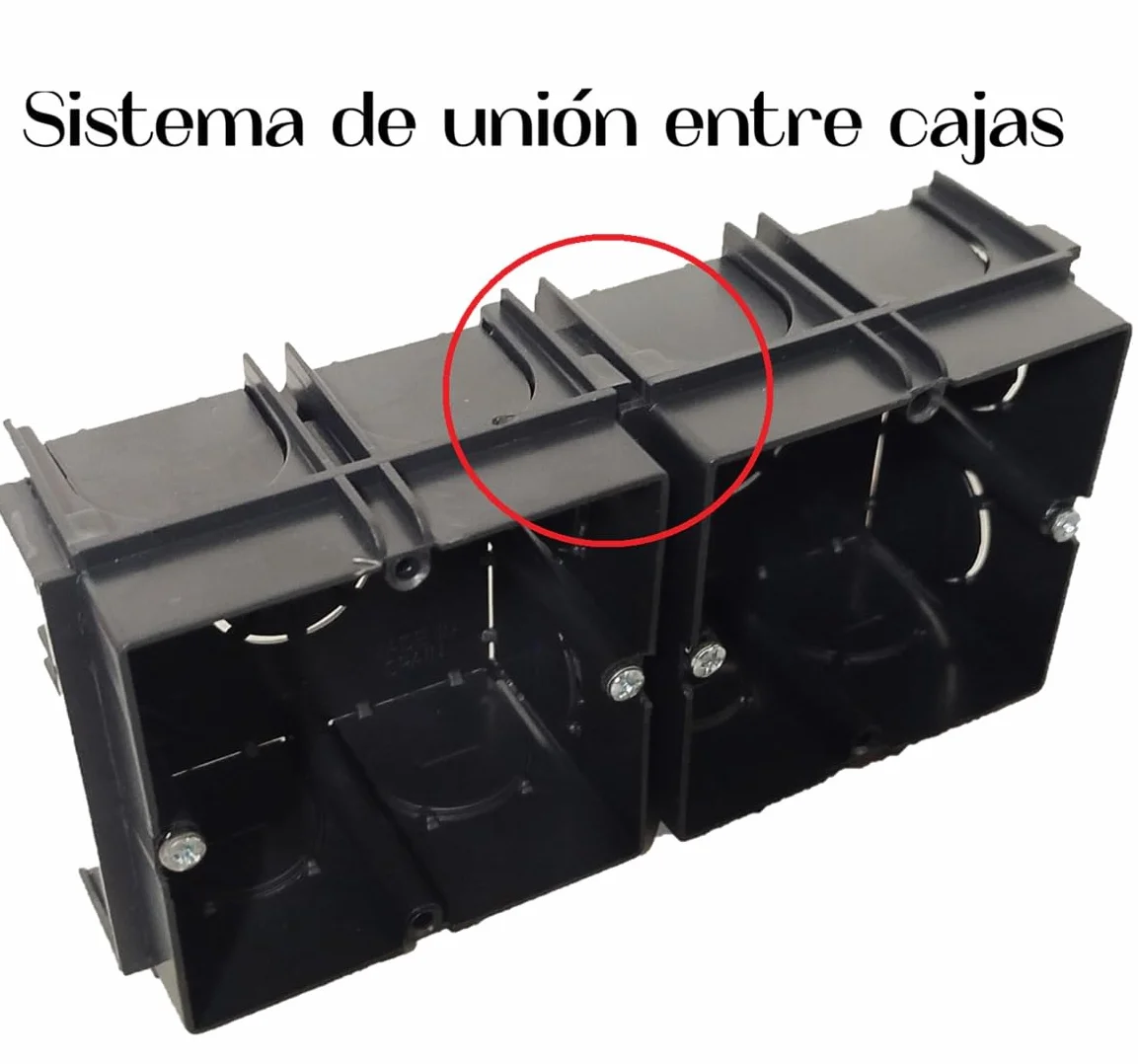 Caja mecanismos electricos empotrable 65x65x43 Pack 6 unidades UNIVERSAL