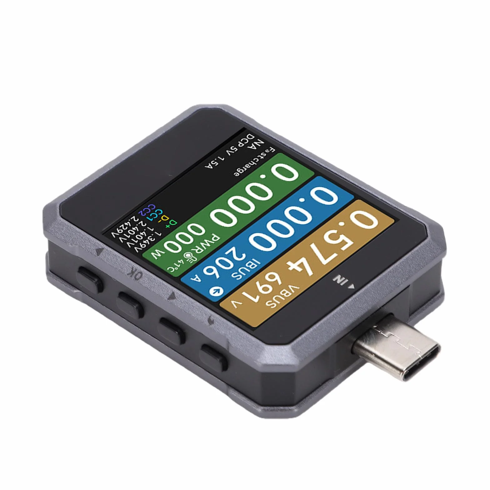 Generic Probador USB C Multímetro de Alta Precisión para Monitorear Voltaje, Corriente, Potencia y Detección de Protocolo USB para Entusiastas y Profesionales de la Tecnología