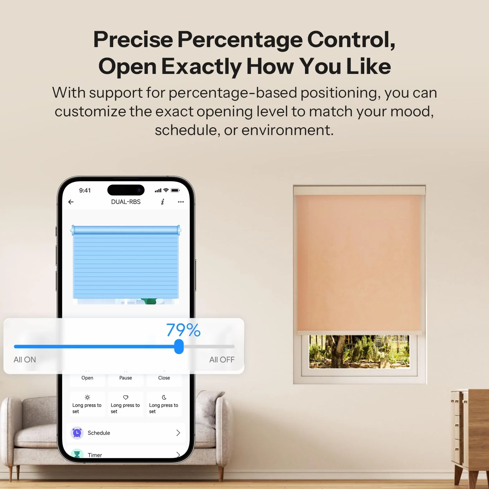 SONOFF Interruptor Zigbee para Persiana enrollable MINI-ZBRBS, Tamaño Mini, Control Porcentual, Repetidor Zigbee, Compatible con Alexa/Google Assistant/Home Assistant, Neutro Requerido, 1 Unidad
