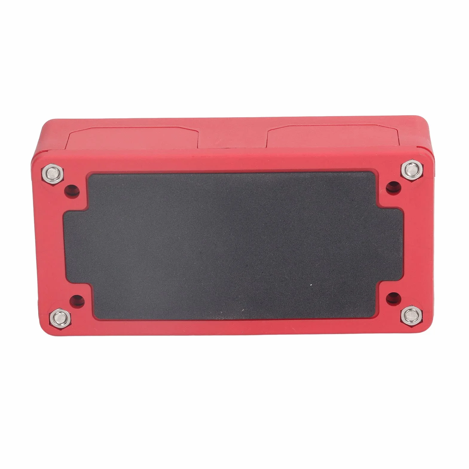 Gugxiom Bloque de Terminales de Barra de Bus de 48 V 300 A CC, Caja de Barra de Bus, Bloque de Distribución de Energía, Barra de Bus de Terminal de Tornillo M8, Diseño de Tipo de Ventana (Rojo)